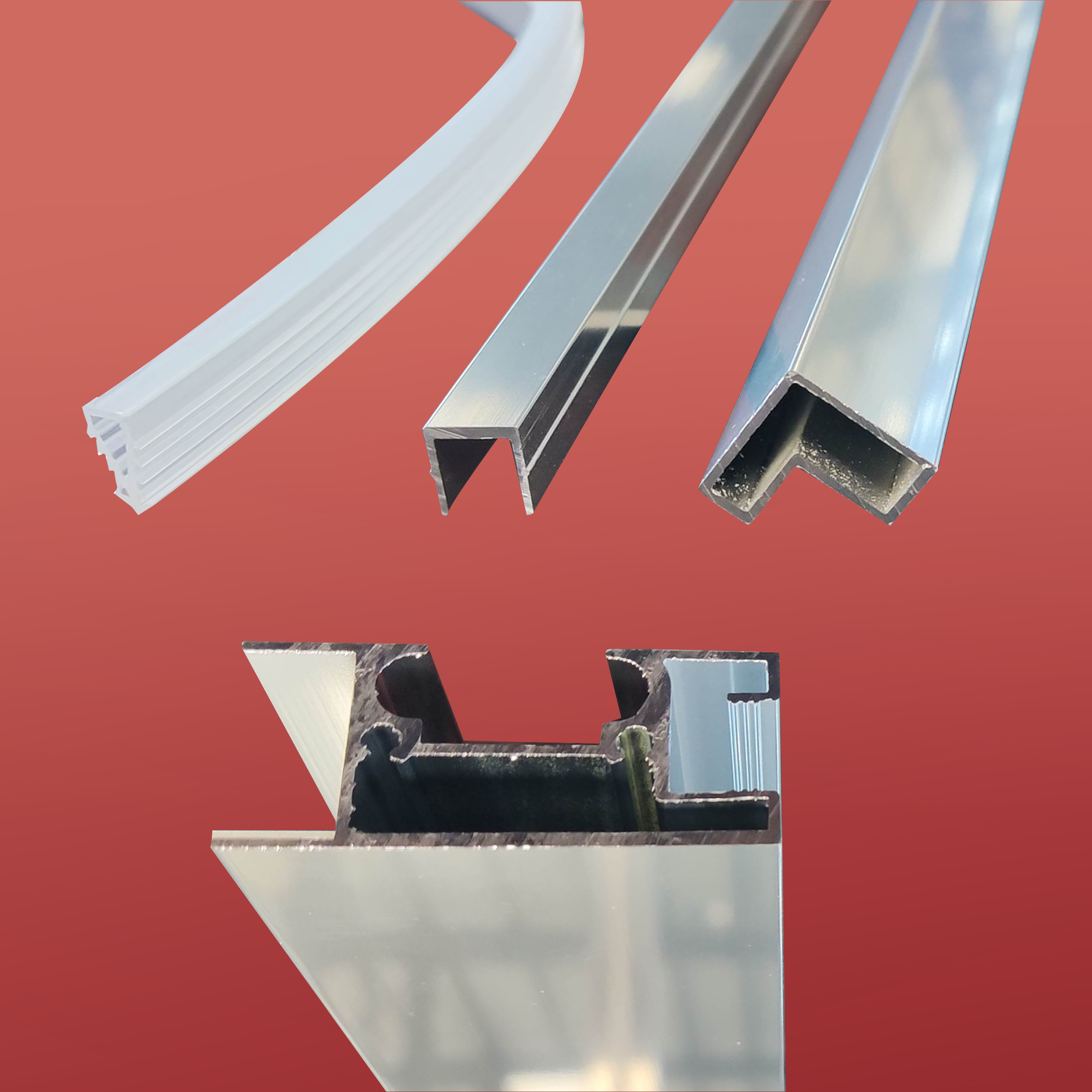Двері у нішу розсувні KOER SR SD05-120x200-TR-01 прозоре скло EASY CLEAN 6мм хром (KR5405)