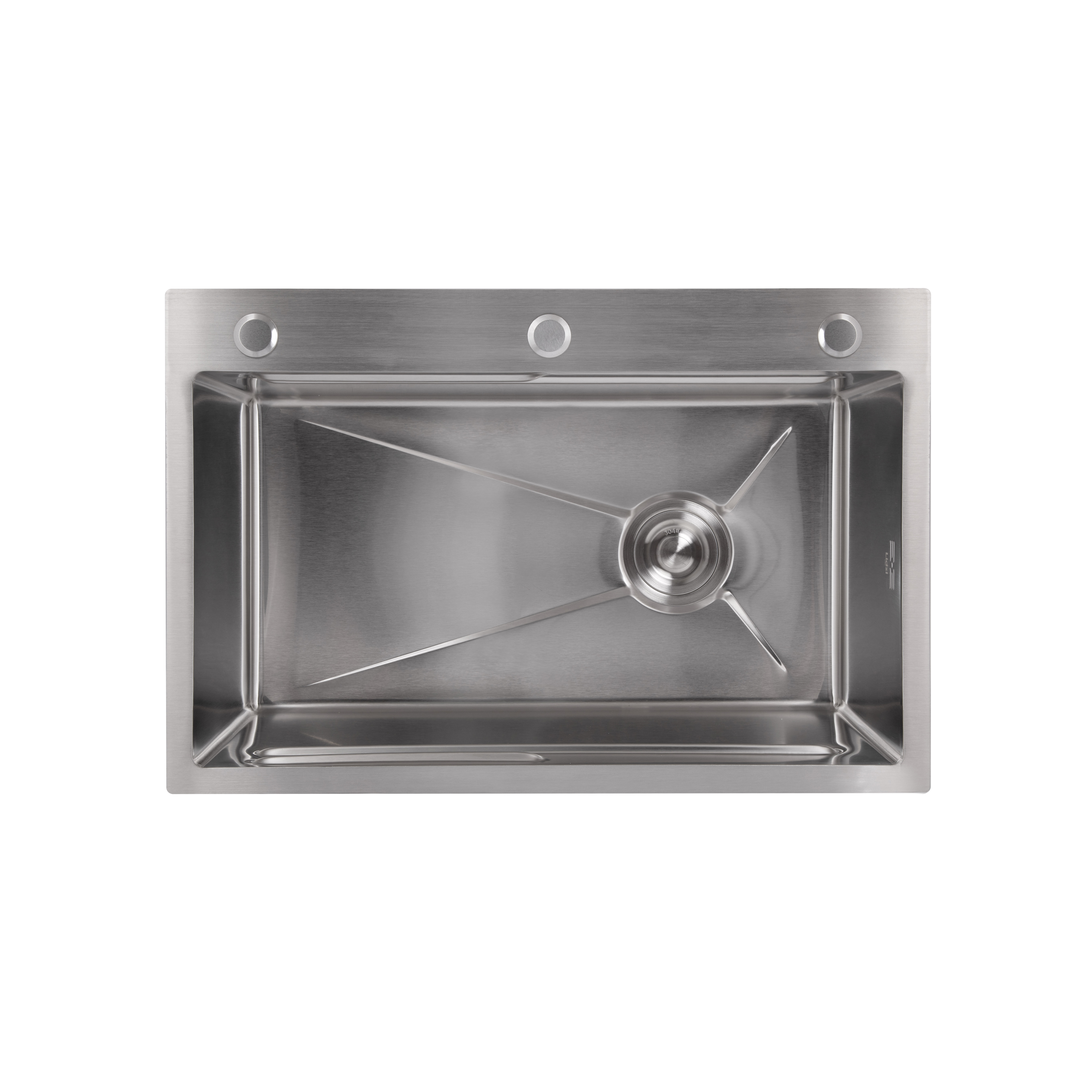 Мийка для кухні інтегрована Lidz Handmade H6845 Brushed Steel 3,0/1,0 мм LDH6845BRU49455