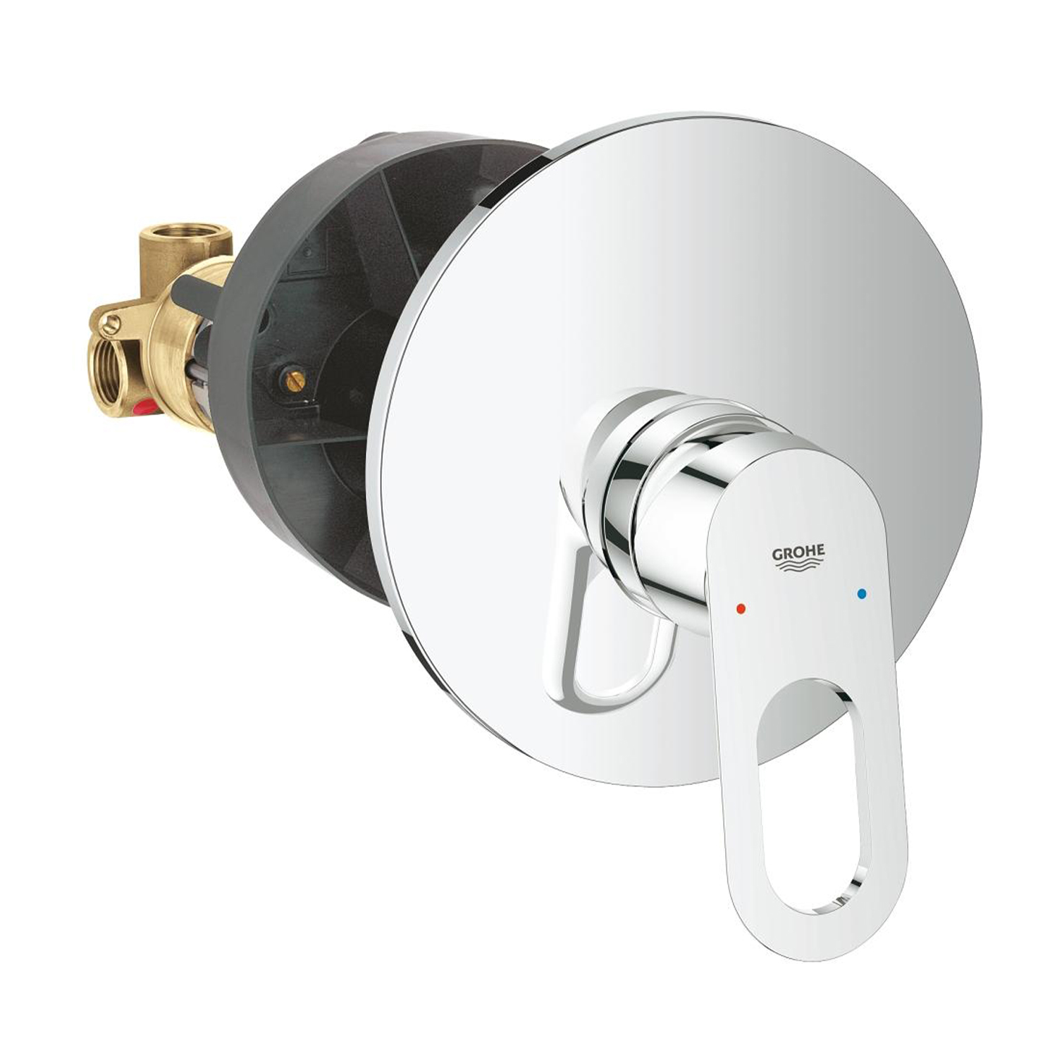 Душова система прихованого монтажу Grohe Vitalio Start 250 з виливом для ванни та змішувачем Bauloop UA290810R3