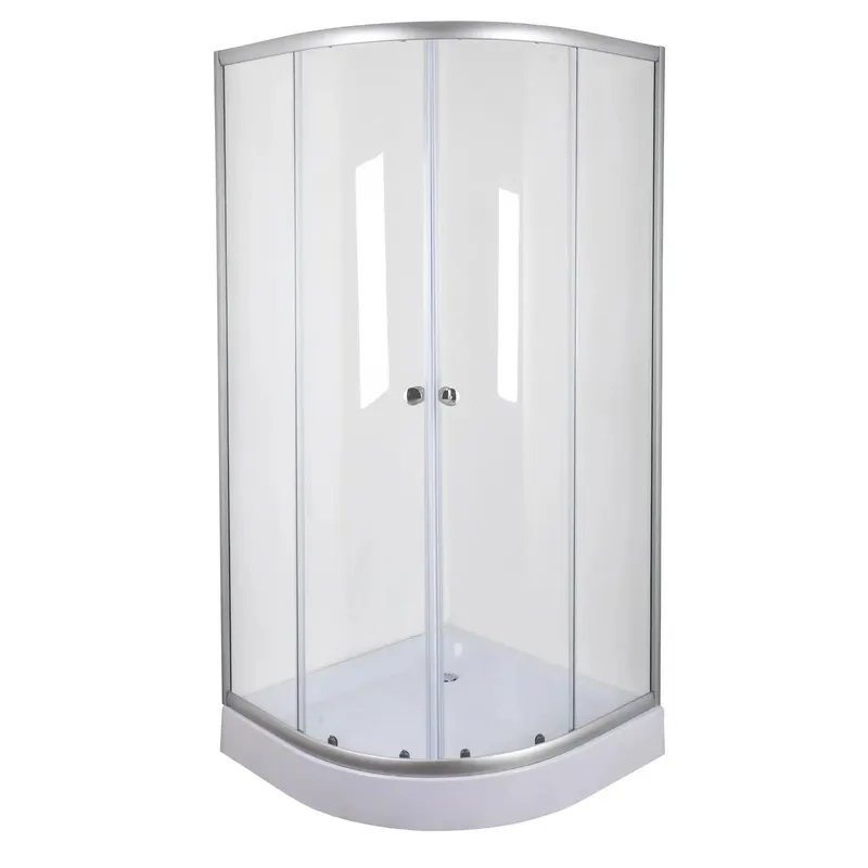 Душова кабіна без піддону MIXXUS PLAIN SC01-90x90x185-TR CHROME прозоре скло 4мм (MI6899)