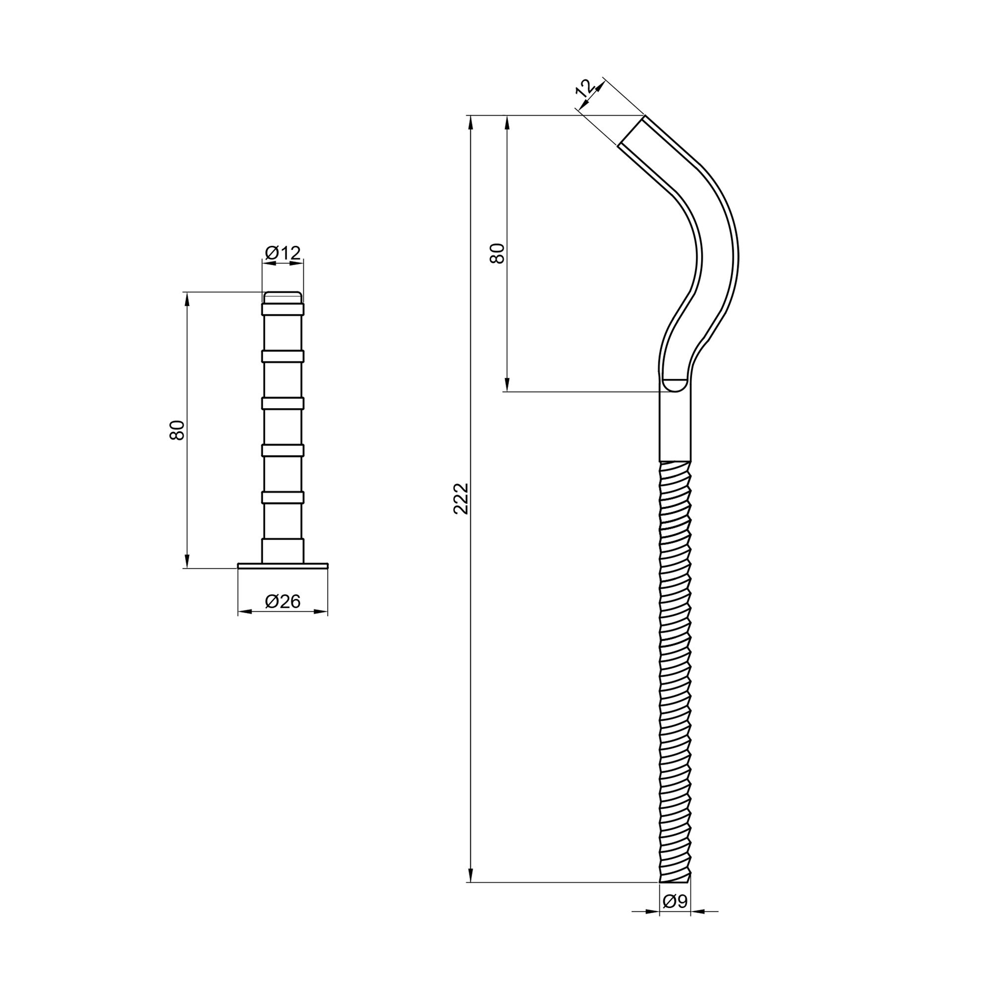 Кріплення Thermo Alliance Standart на чавунний радіатор 10х230 мм SD113230