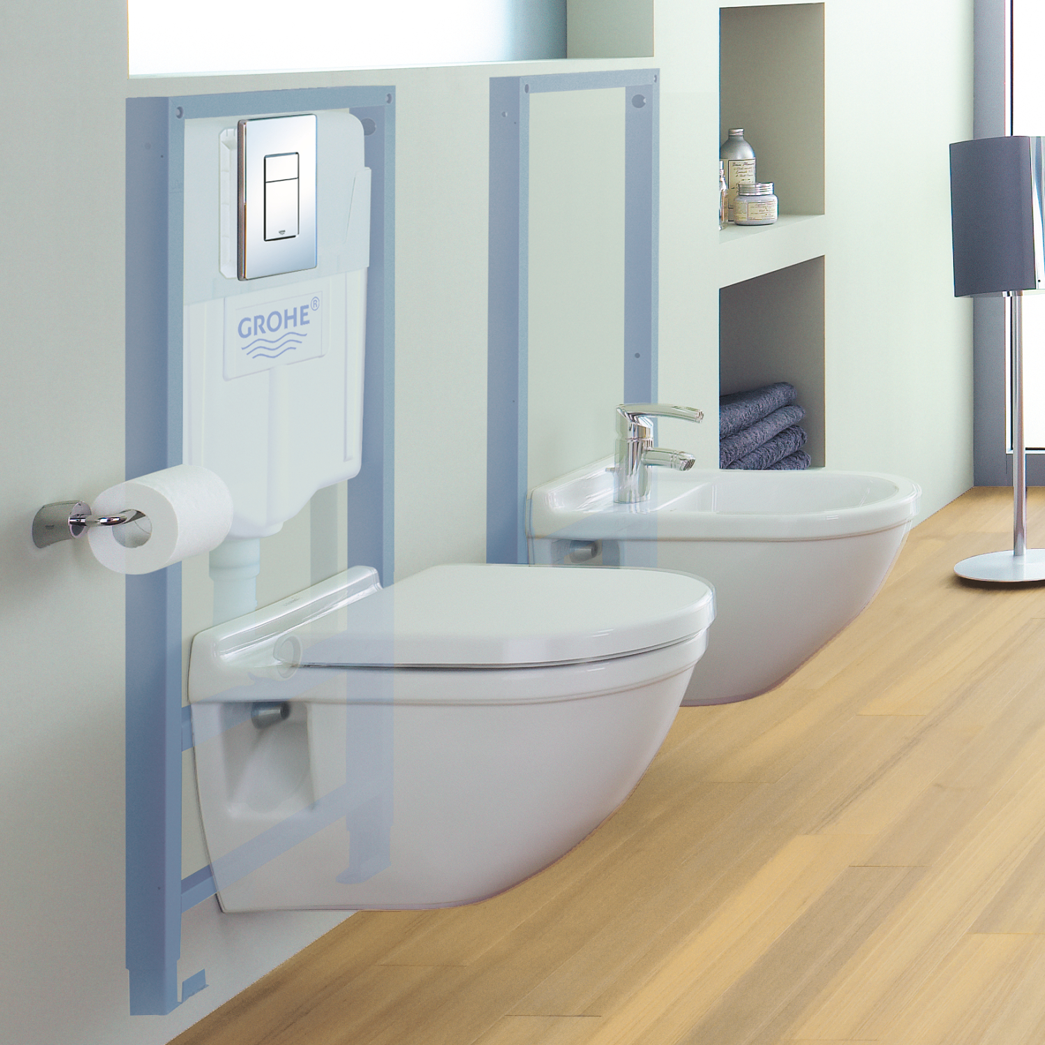 Інсталяційний комплект 5в1 для підвісного унітазу Grohe Fresh Rapid SL (38827000)