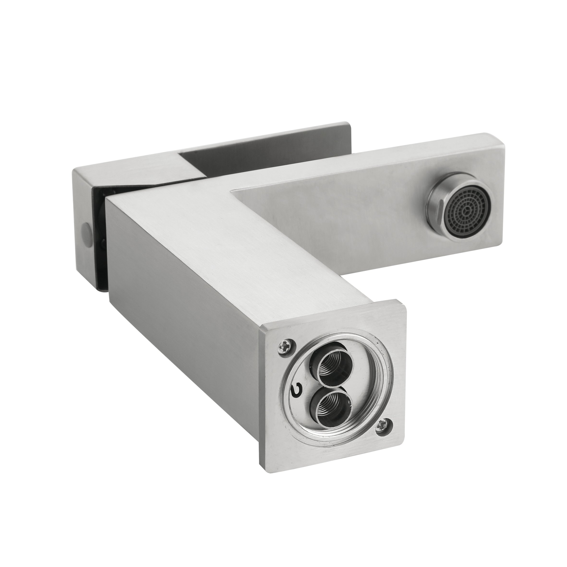 Змішувач для раковини низький Lidz Helix 001F (k35)  LDHEL001FNKS49178 Nickel