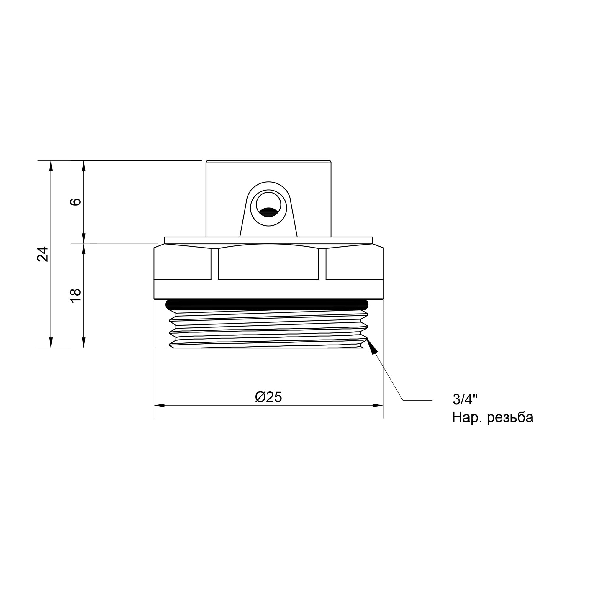 Кран Маєвського SD Plus 3/4" SD210W20