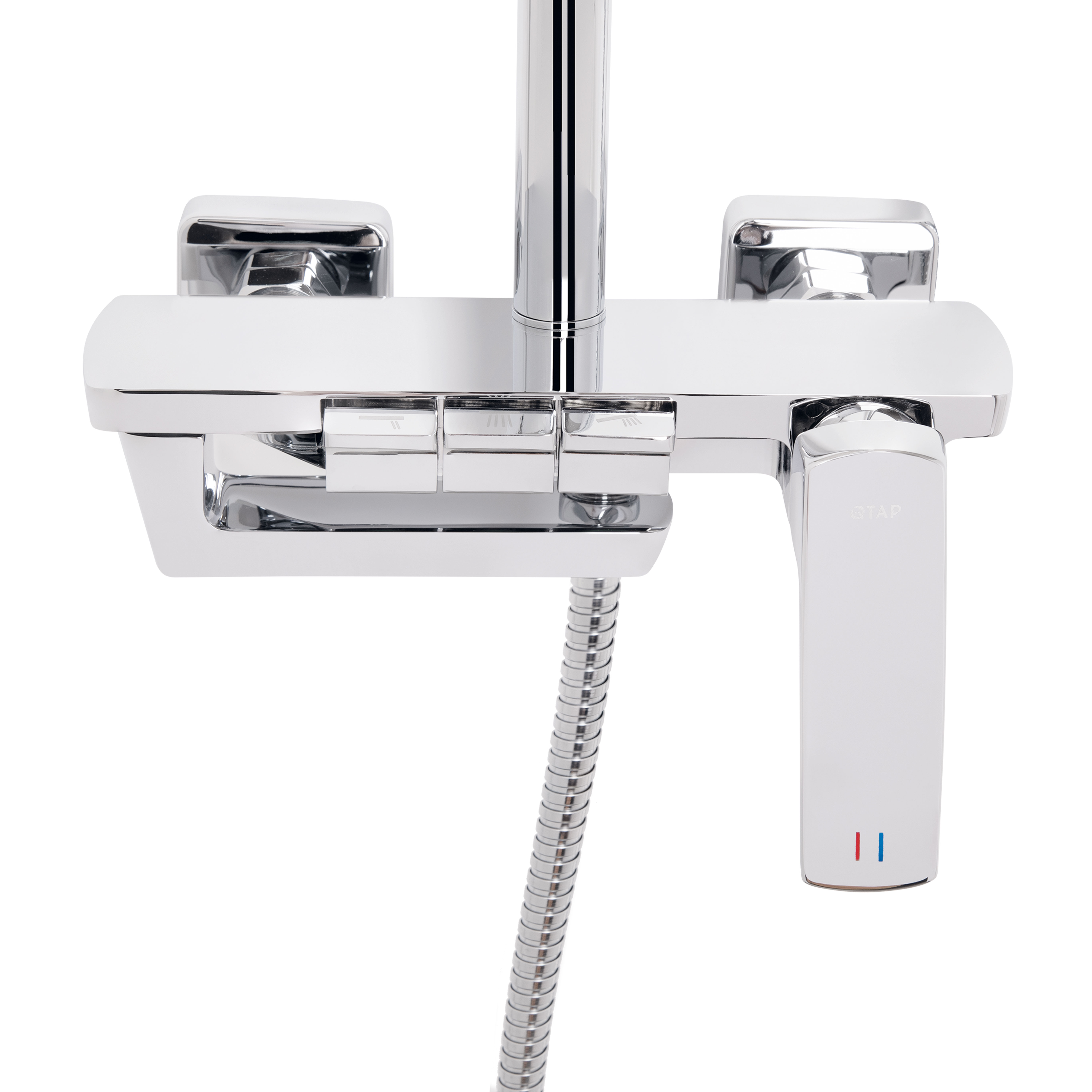 Душова система універсальна Qtap Tern на три споживачі (з виливом) QTTER111CRM47591 Chrome