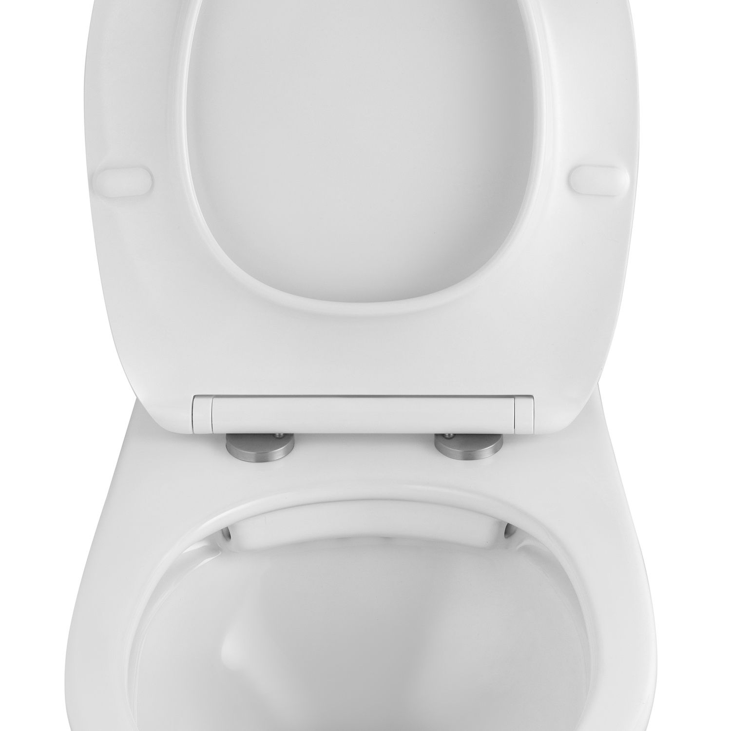 Унітаз підвісний Kroner KRP - A534UF Rimless 410х355х555 мм, сидіння Slim Duroplast / Soft-close / Quick relase