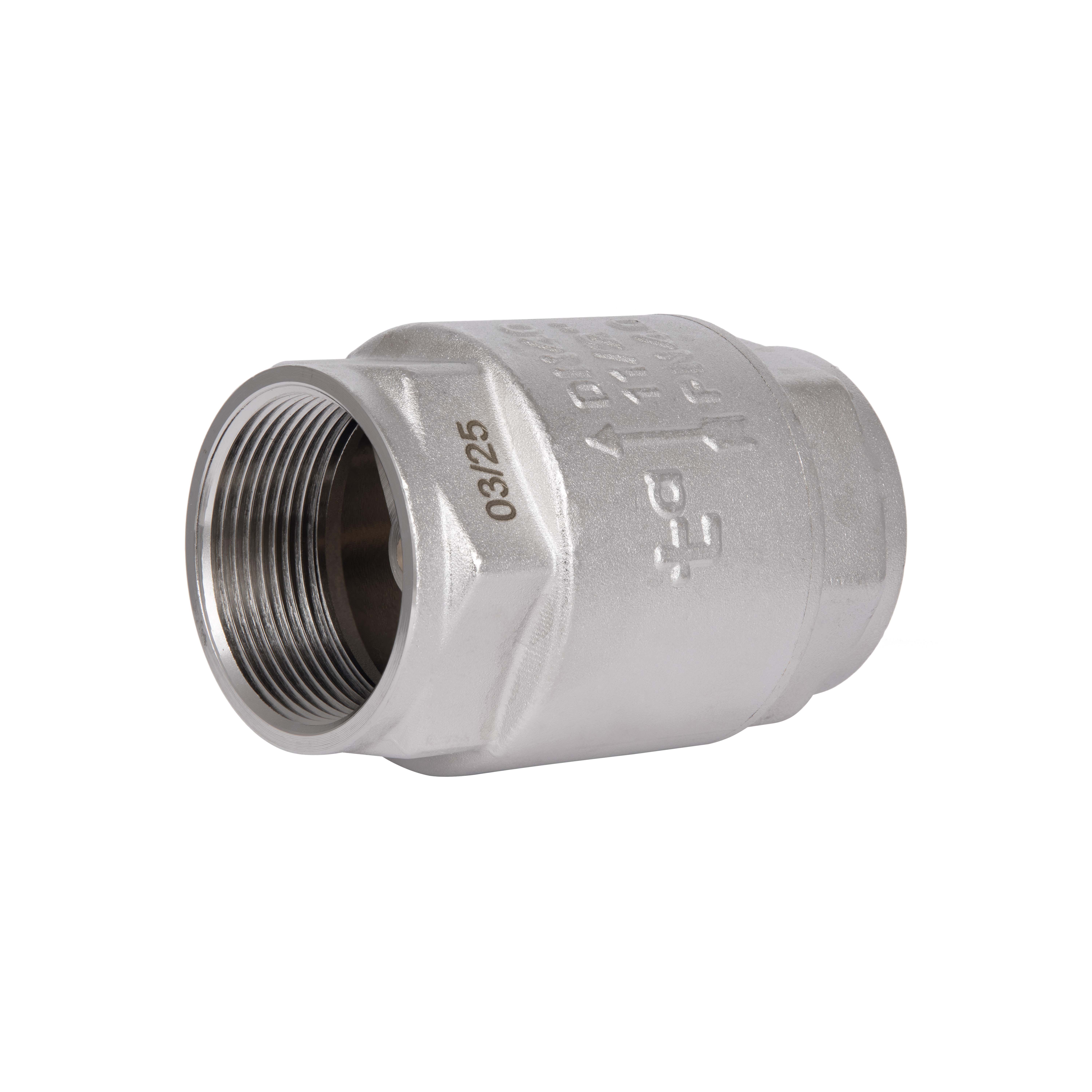 Зворотний клапан із латунним штоком Thermo Alliance Forte 1 1/2"ВВ нікель TAF240W40