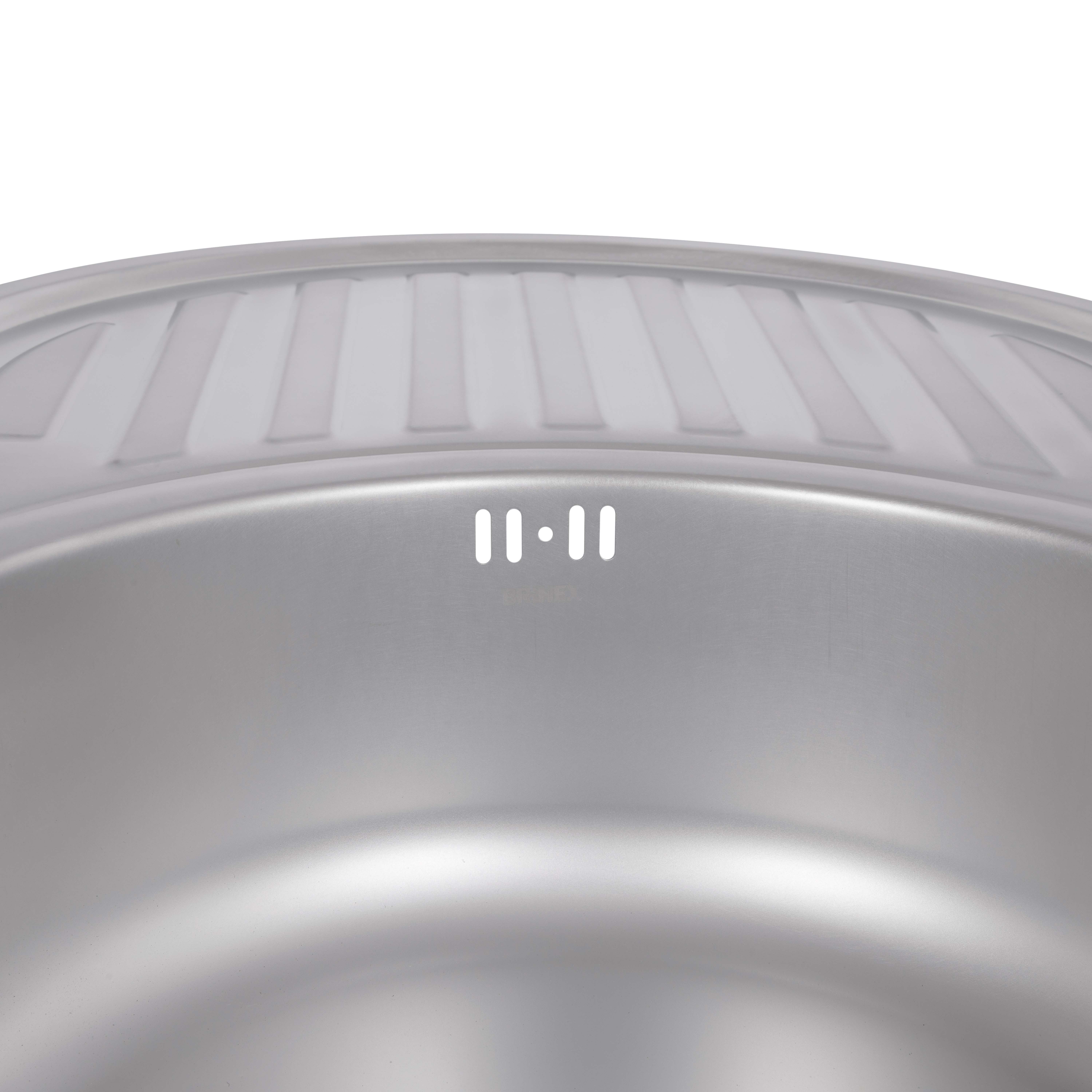 Кухонна мийка Brinex 7750 0,8 мм Satin (BRIN7750SAT08)