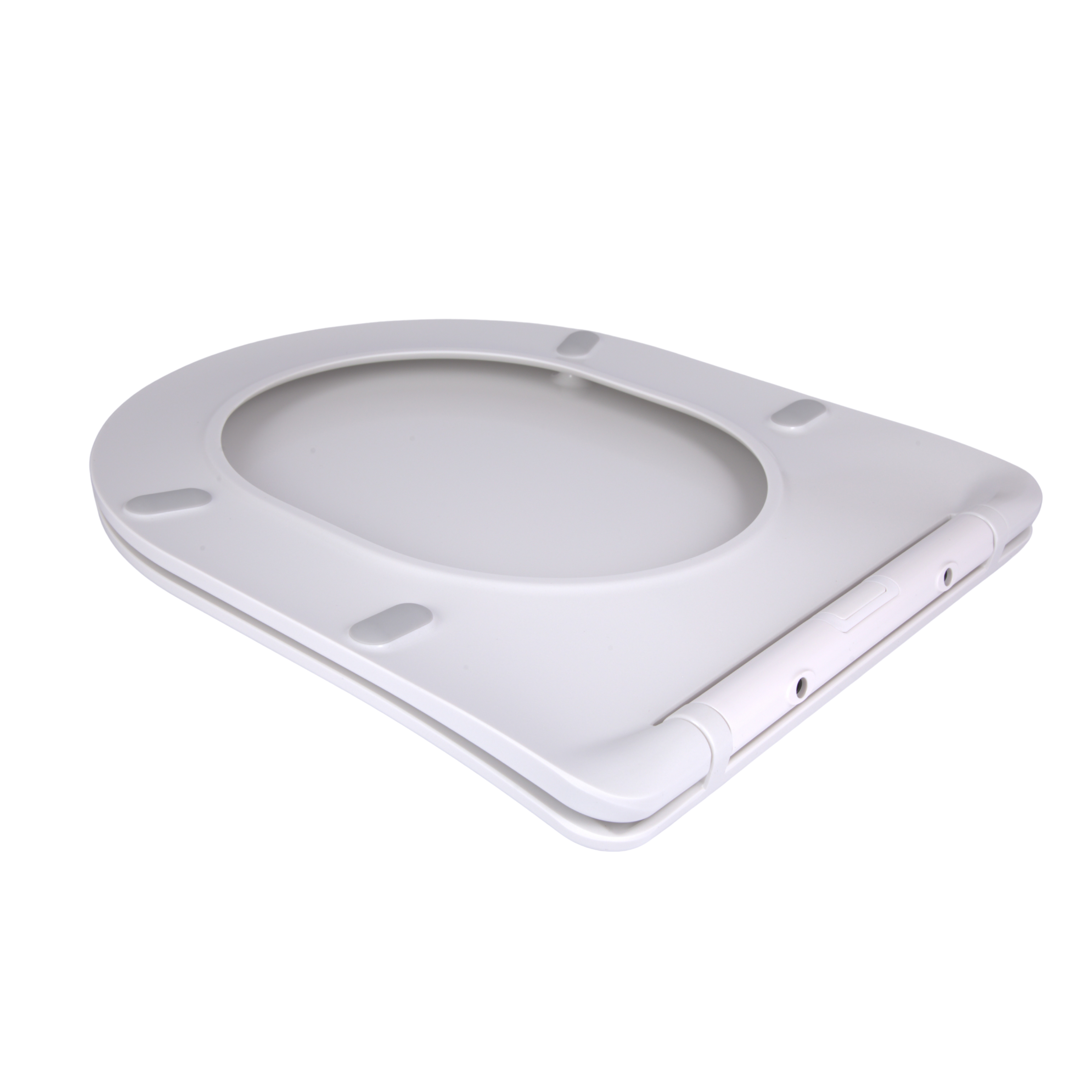 Сидіння для унітаза підлогового (Dove) 425×363×30 мм, White, з мікроліфтом, Slim Duroplast, Quick Release QT06228380BW3 Qtap