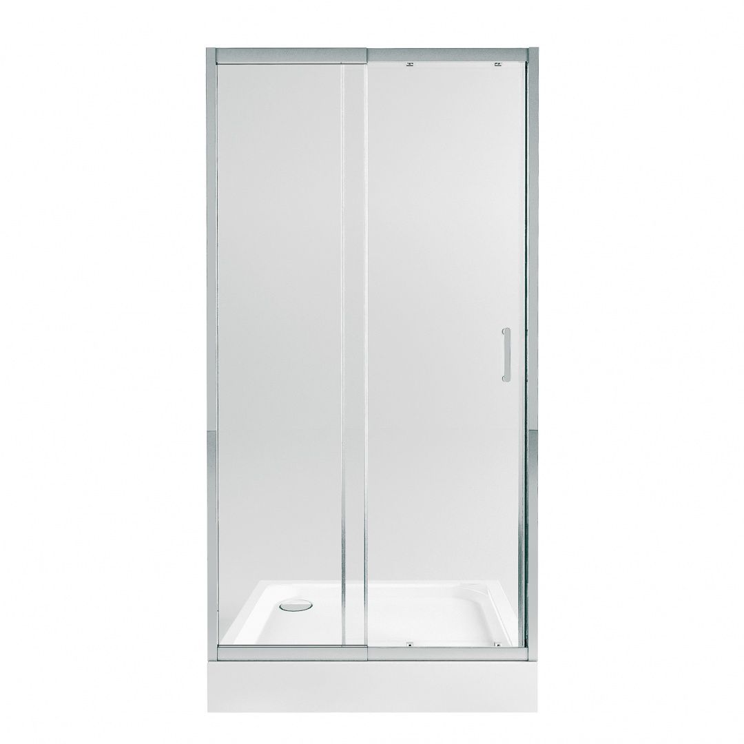 Набор Qtap дверь в нишу Taurus CRM201-11.C6 + поддон Unisquare 301815 100х80 см с сифоном