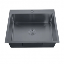 Мийка Zerix ZH5045-215 Nano-Black (3.0/0.8) з нерж. сталі  (MX1580)