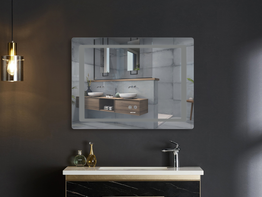 Дзеркало MIXXUS STYLE MR13-70x50-REVERSE з LED Touch, Anti-fog, димером, рег. яскравості (MI6665)