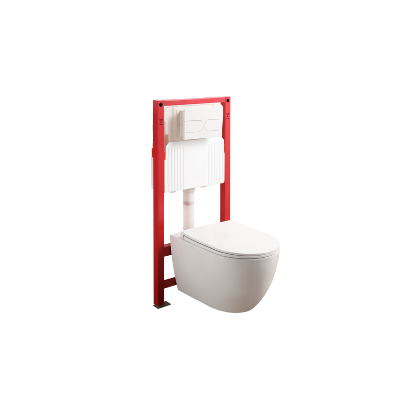 Комплект: MIXXUS PREMIUM ELLIPSE-SET-2101 Унітаз система змиву TORNADO 3.0+ Інсталяція KOER KT-0404 + панель KT-0604-03 WHITE (MP6667)