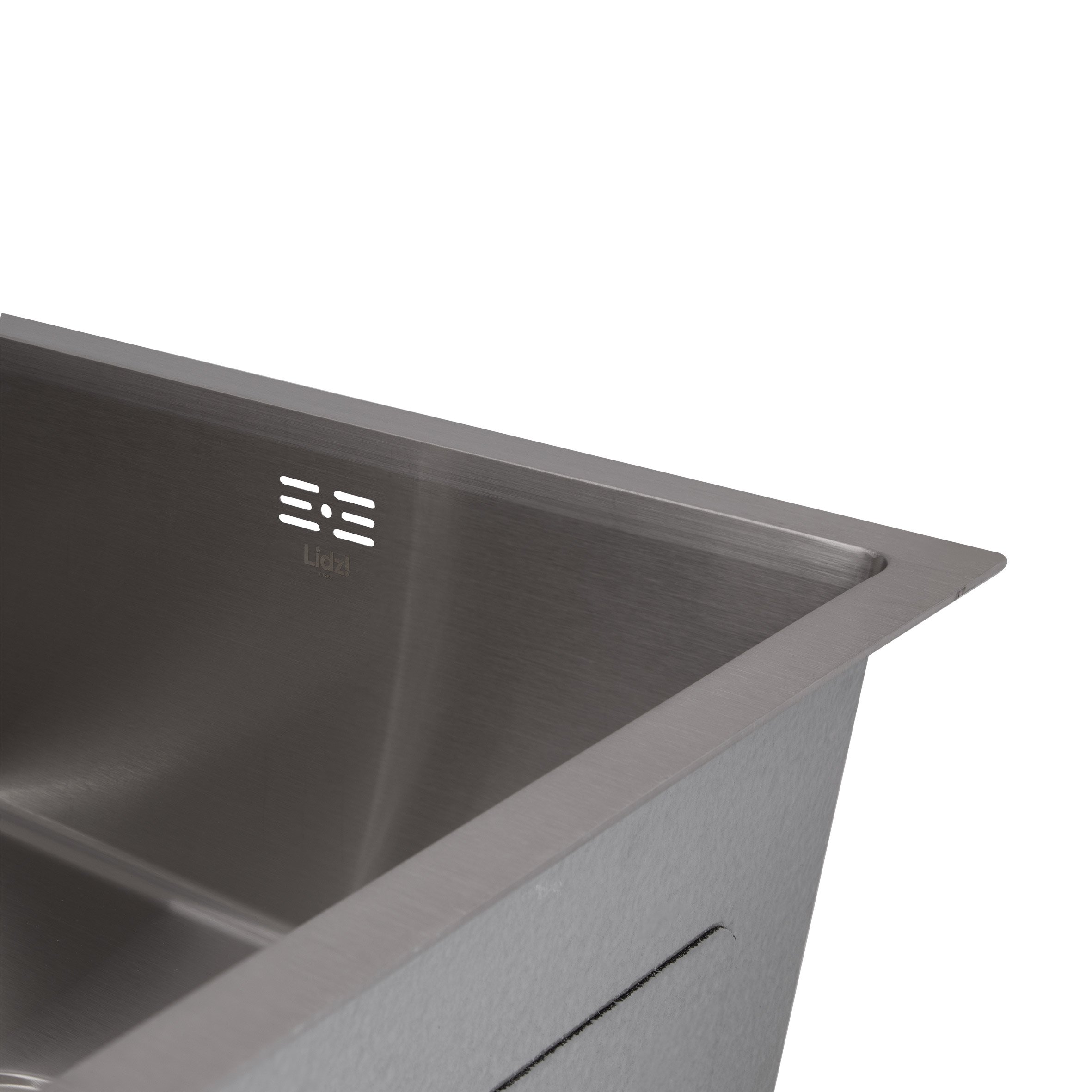 Мийка для кухні інтегрована під стільницю Lidz Handmade H4843 Brushed Steel 3,0/1,0 мм LDH4843BRU49441