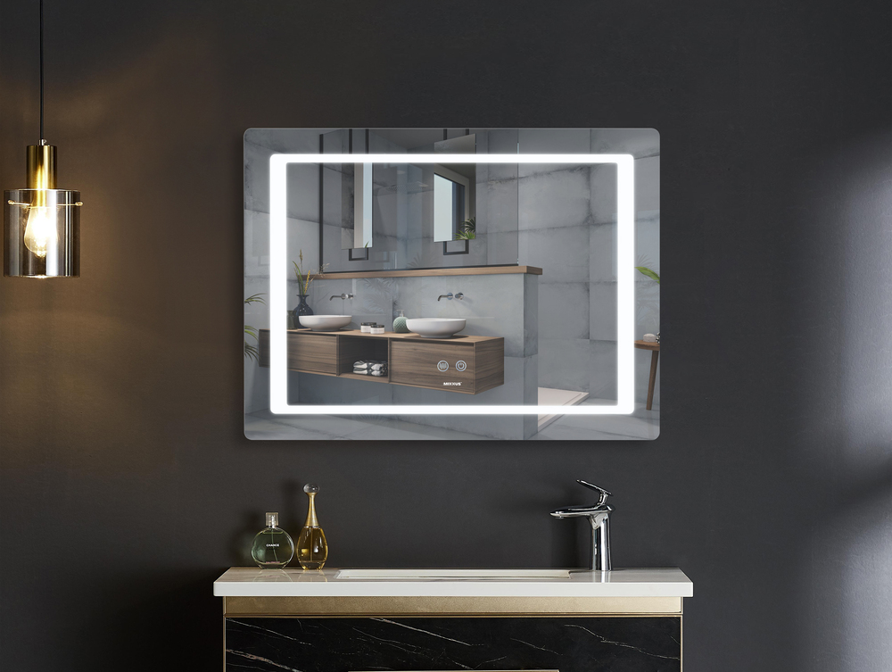 Дзеркало MIXXUS STYLE MR13-70x50-REVERSE з LED Touch, Anti-fog, димером, рег. яскравості (MI6665)