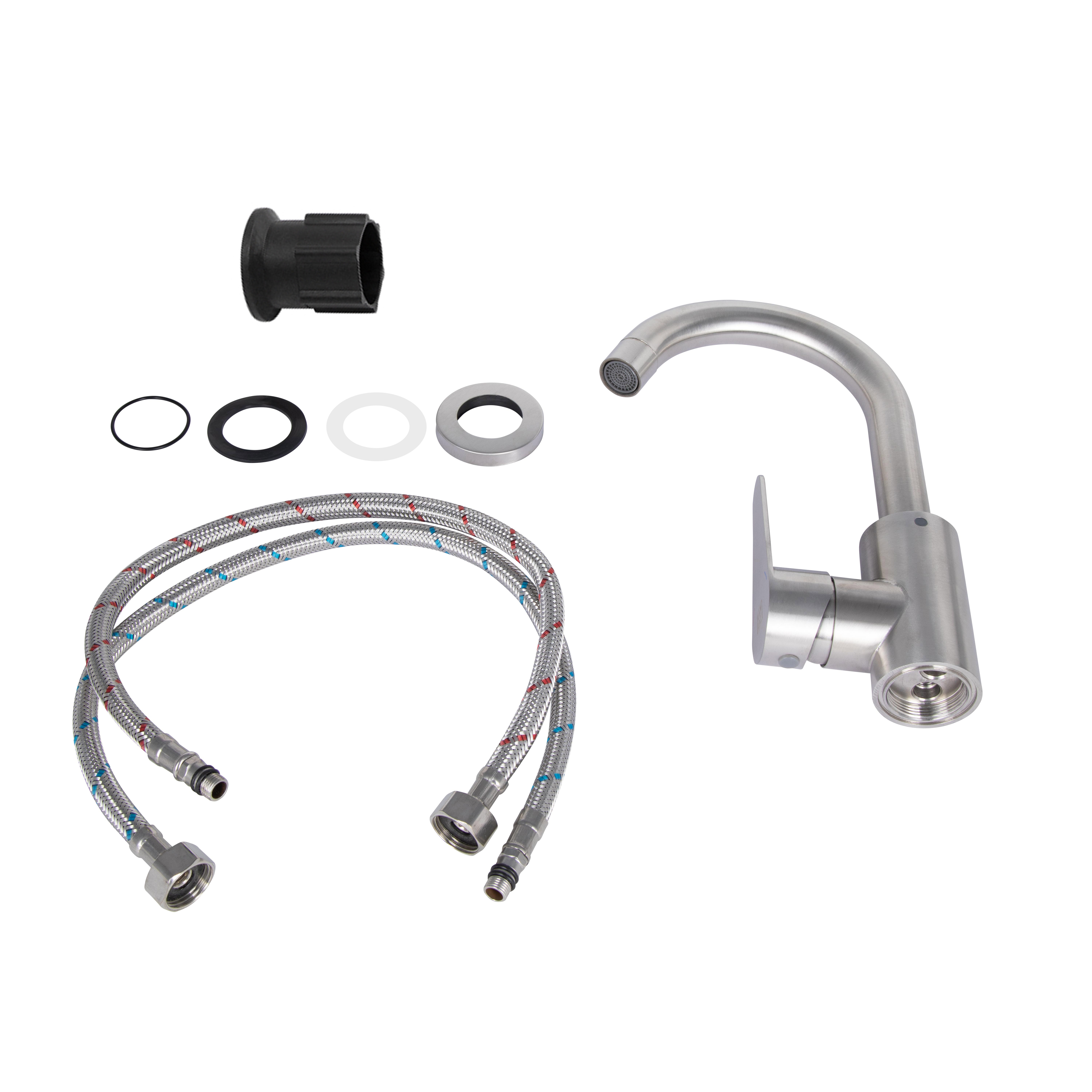 Змішувач для кухні Lidz Vida 015F2 (k35) LDVID015F2NKS43353 Nickel