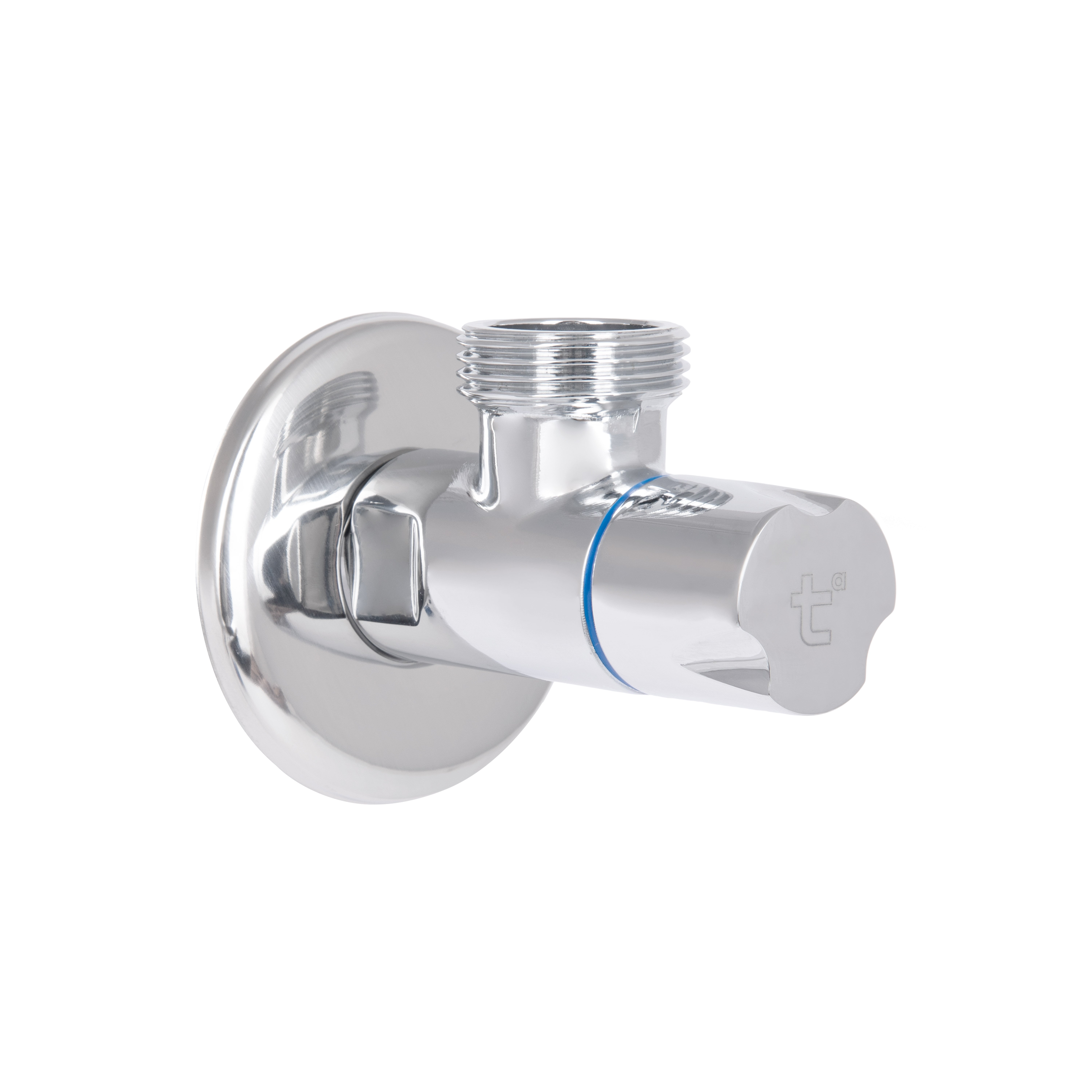 Кран кутовий Thermo Alliance Standart (ручка кругла) з керам.буксою 1/2"З х 3/4"З SF342W1520