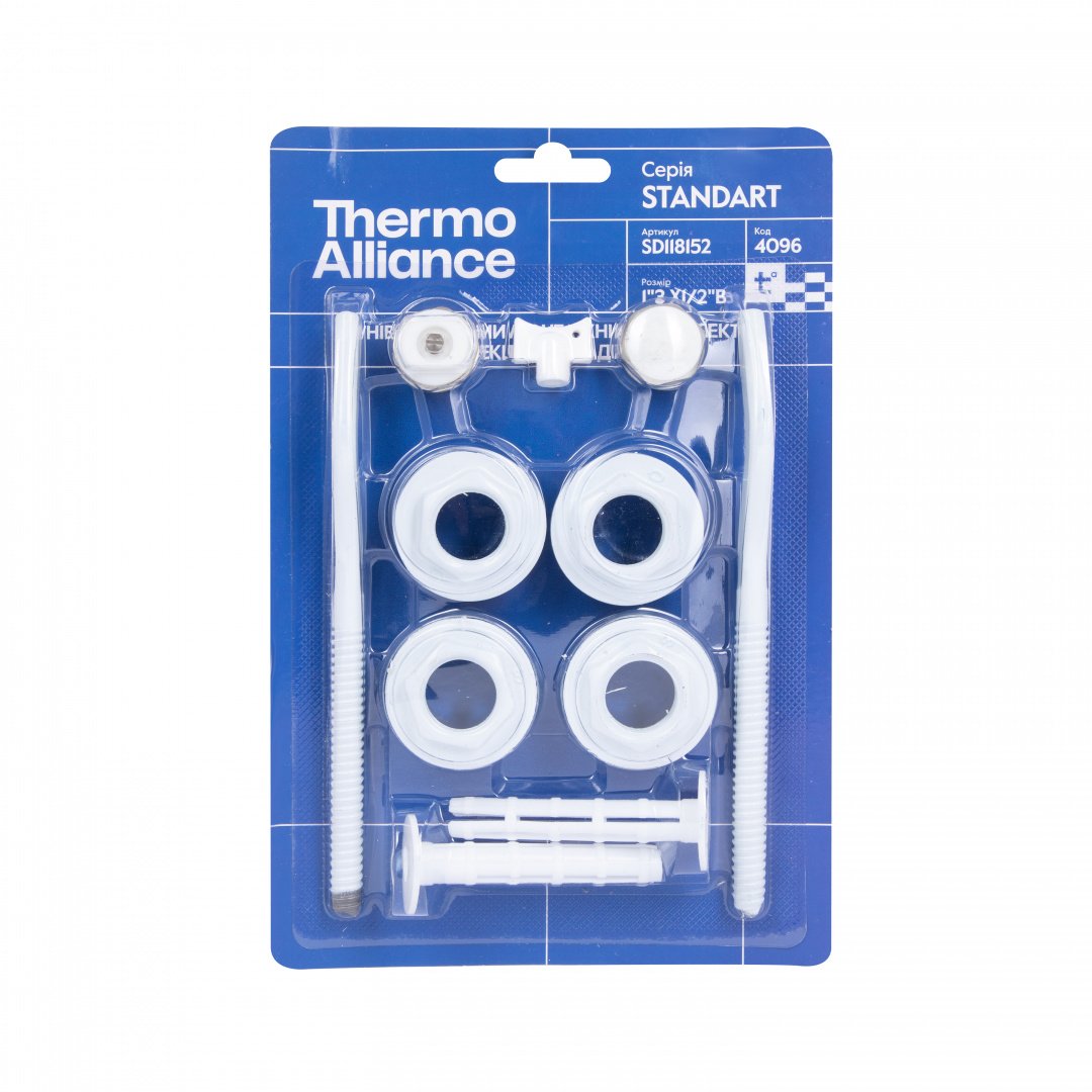 Комплект на радіатор Thermo Alliance Standart 1/2"х1" SD118152