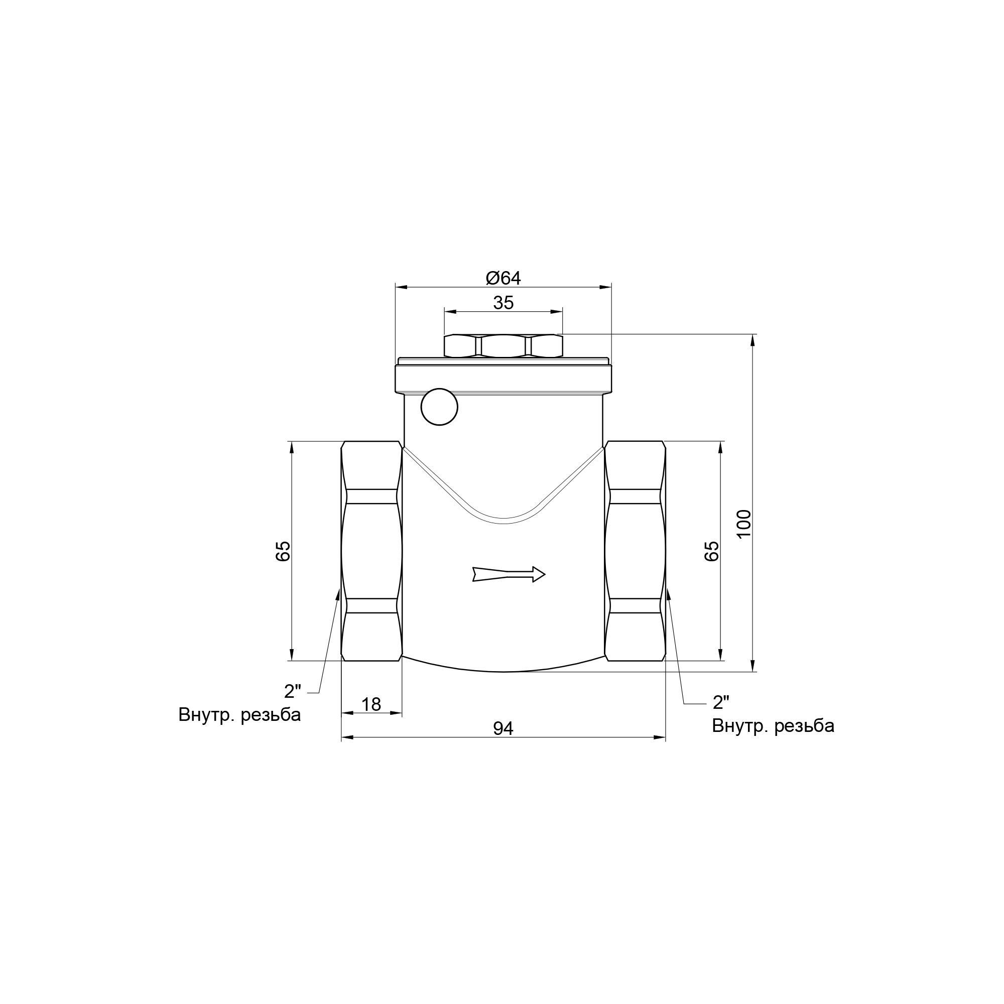 Зворотний клапан Thermo Alliance Standart 2" SD242W50