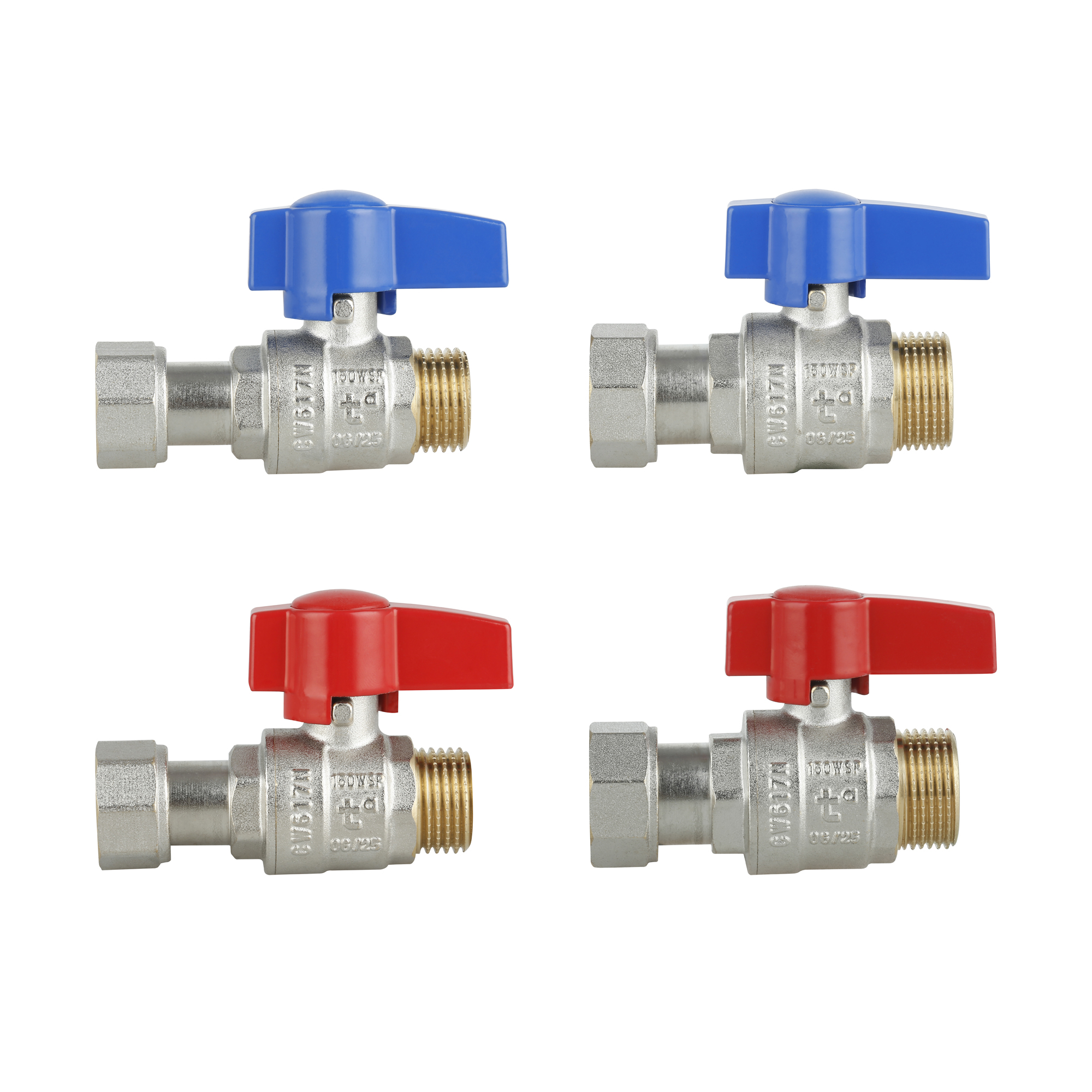 Комплект прямих кранів Thermo Alliance Standart 1/2"ВН-3/4"ВН з накидною гайкою для підключення котла TAS262RBW1520