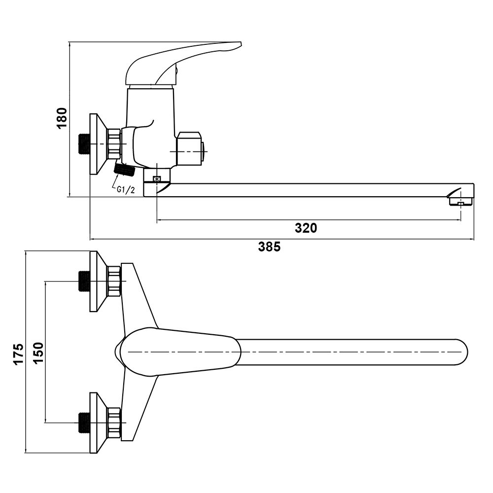 Смеситель для ванны SW G-Ferro Mars 005 NEW