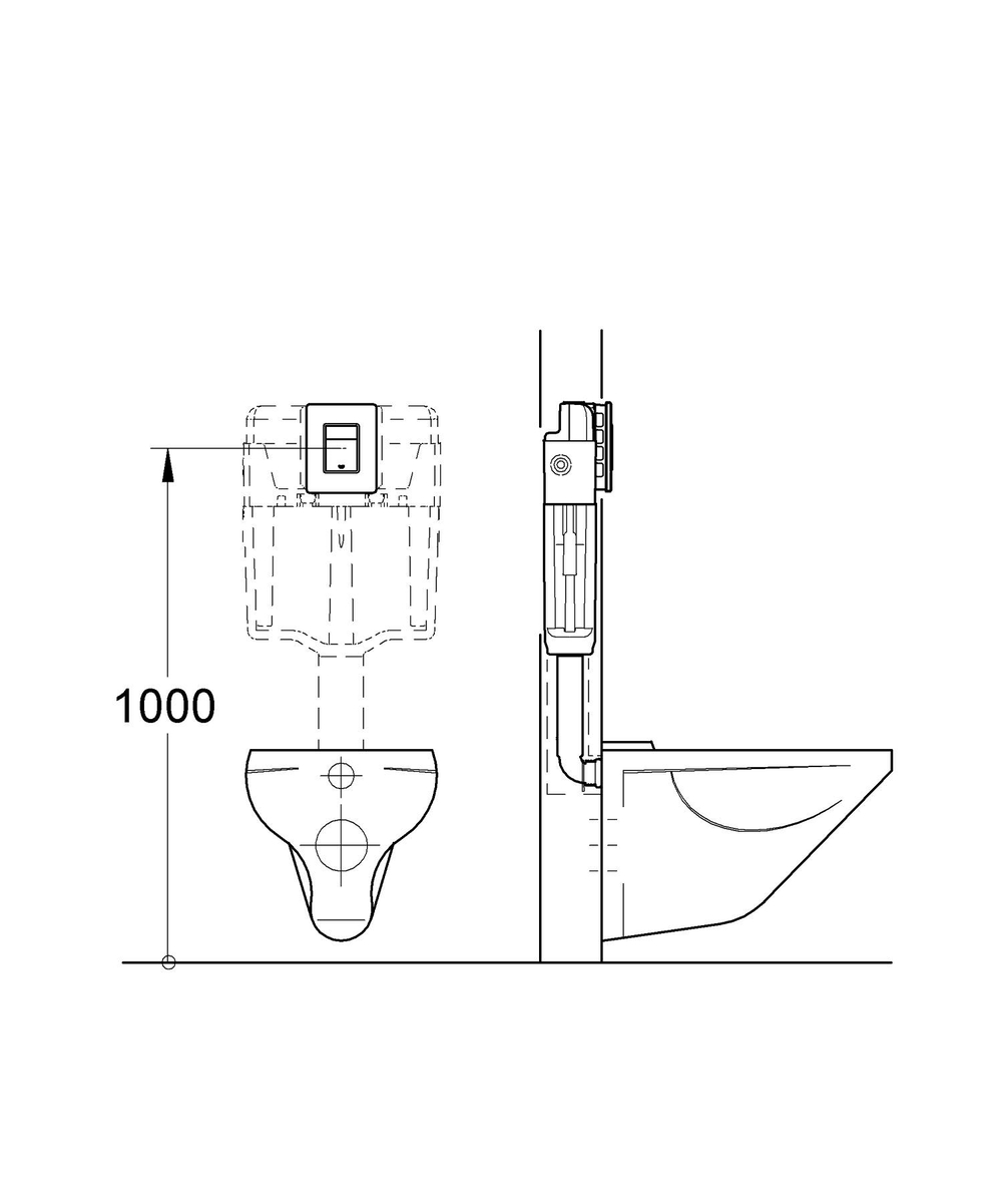 Комплект Grohe Set Унітаз ELLIPSE-0301-T3 + Інсталяція 38536001 + панель 38732000 (38536001ELLIPS0301T3)