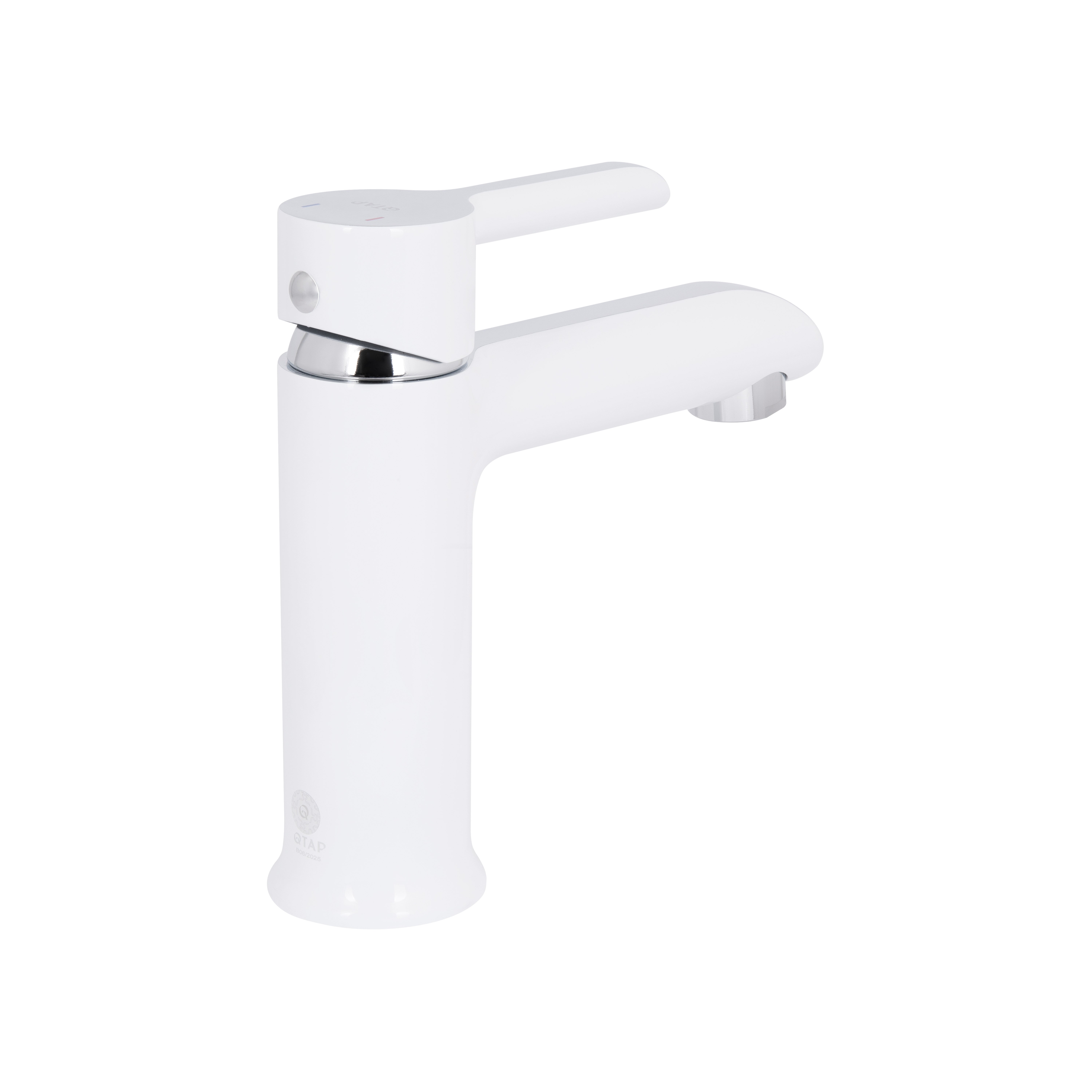 Змішувач для раковини Qtap Grand QTGRAWCR001F Chrome/White