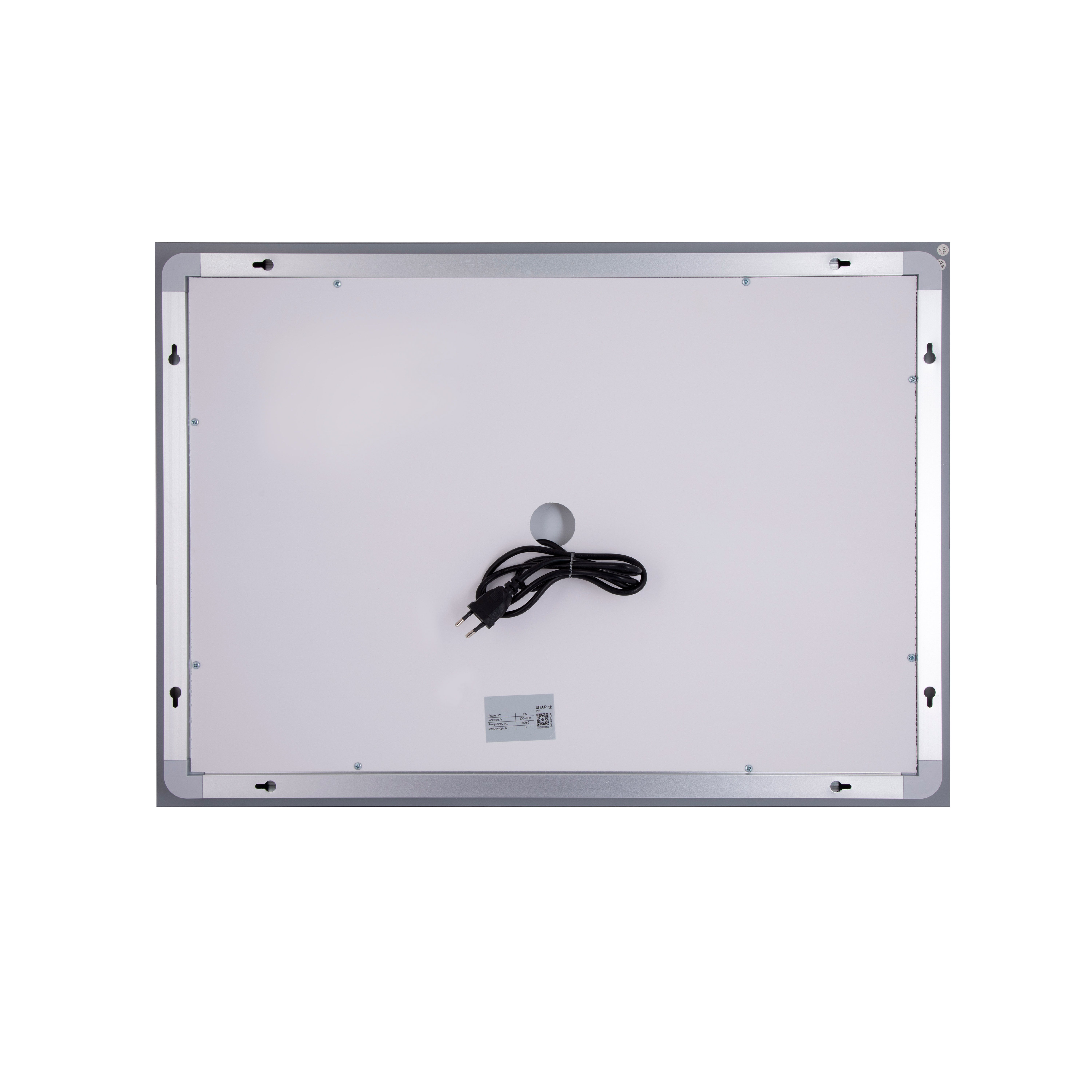 Дзеркало Qtap Cardinal (CA1) 800х600 з LED-підсвічуванням Touch, з антизапотіванням, з димером, рег. темп. кольору (3000-6500K) QT0478C8060