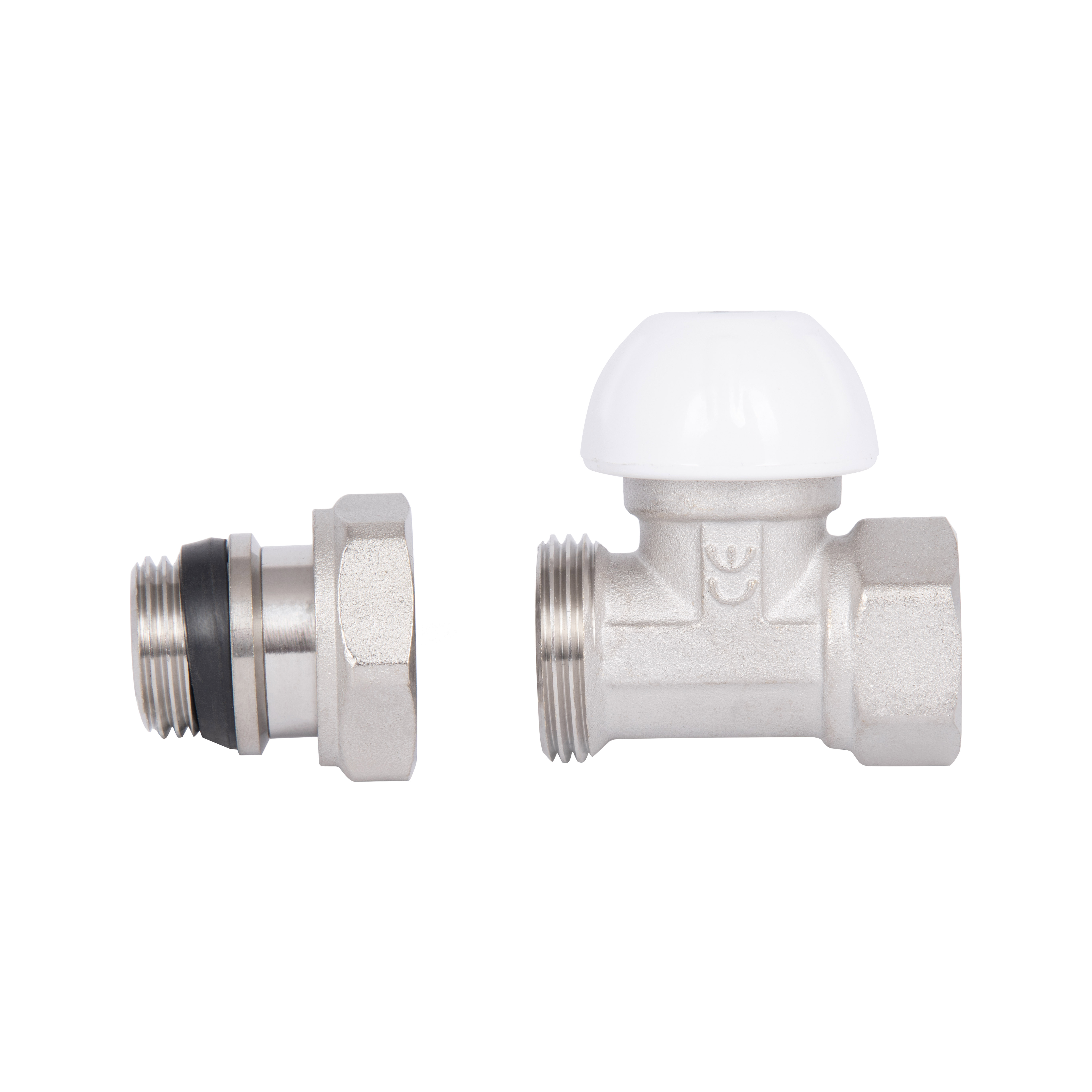 Кран радіаторний Thermo Alliance Standart Powerful 1/2" з антипротіканням прямий SF231W15