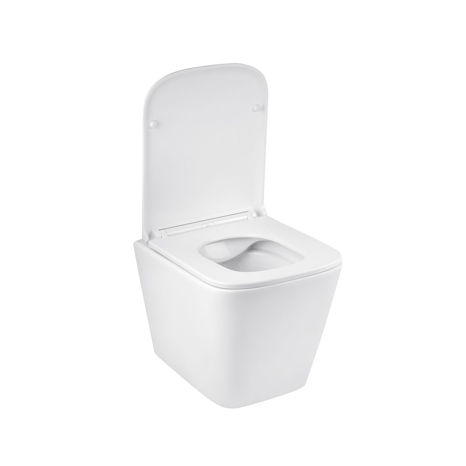 Унітаз підвісний Kroner Eifel WHI493436 RIMLESS безобідковий з сидінням Slim Duroplast / Soft-close / Quick relase