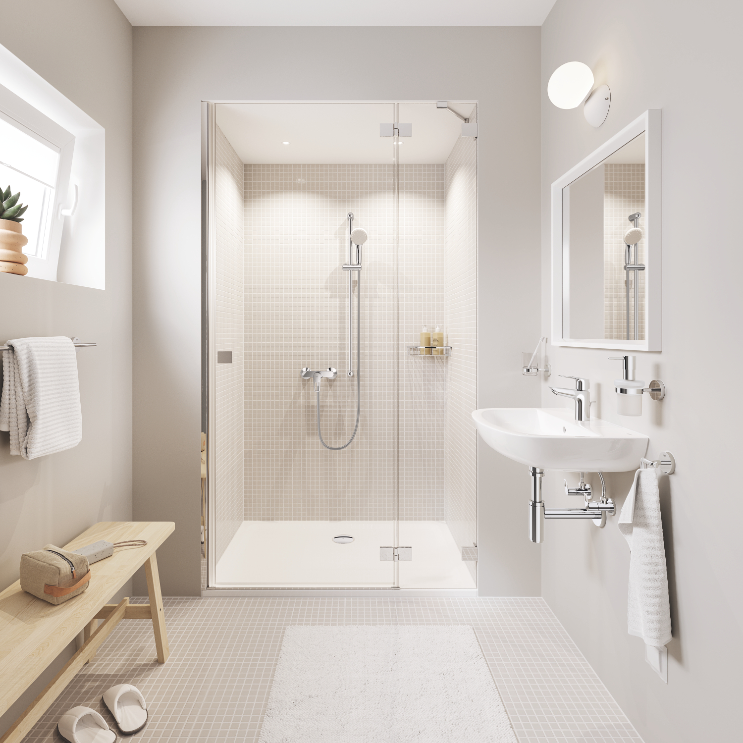 Полиця у ванну кутова Grohe Bau Cosmopolitan Neutral (40663001)