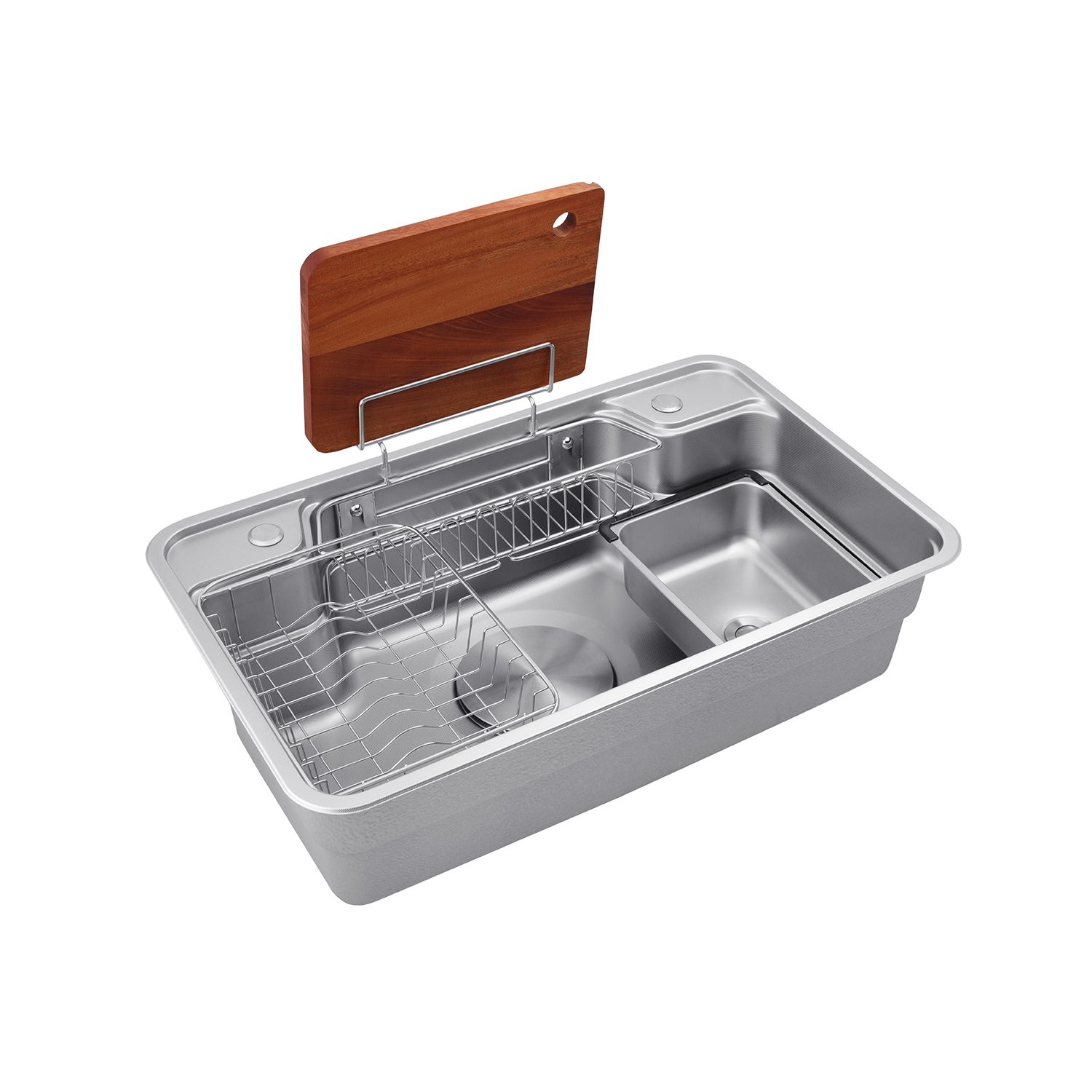 Кухонна мийка Kroner KRP Dekor - SET7848 (1.0 мм)