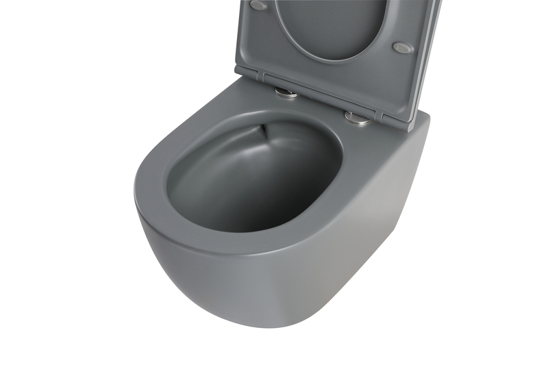 Комплект: MIXXUS PREMIUM ELLIPSE-SET-2101 GRAY Унітаз система змиву TORNADO 3.0+ Інсталяція KOER KT-0404 + панель KT-0604-07 GUN GRAY (MP6668)