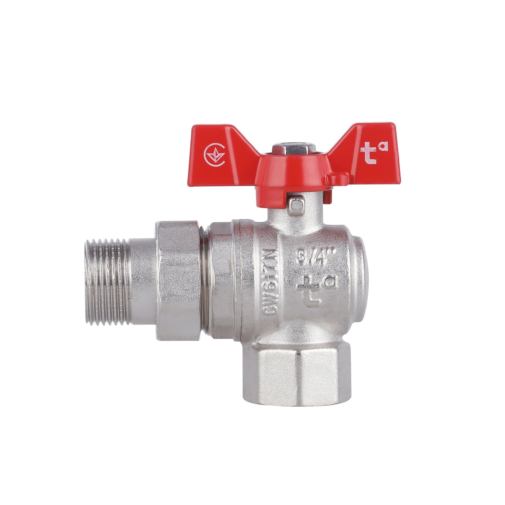 Кран кульовий «Американка» Thermo Alliance Forte 3/4" кутовий SF221W20