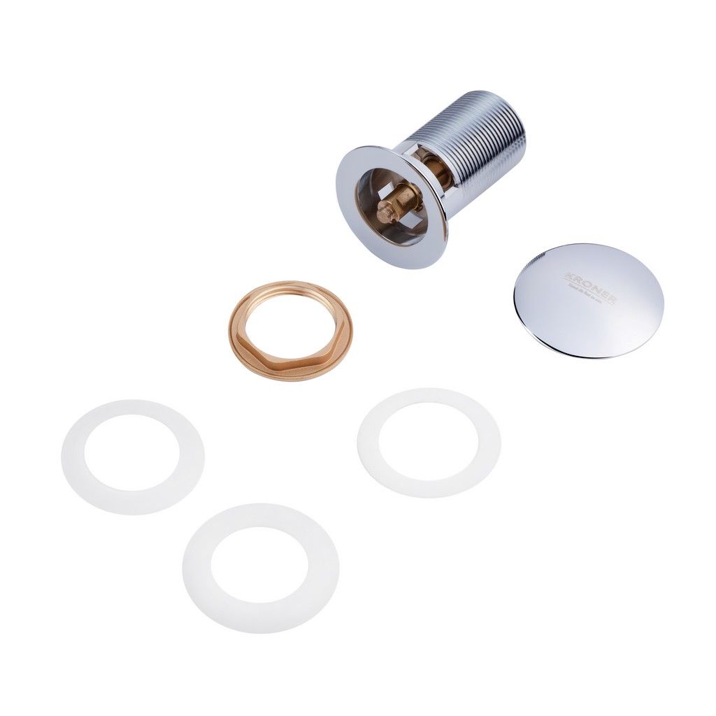 Донний клапан для раковин Kroner KRM - C962 1 1/4" з переливом