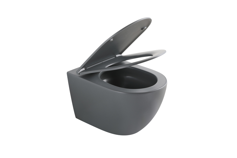 Комплект: MIXXUS PREMIUM ELLIPSE-SET-2101 GRAY Унітаз система змиву TORNADO 3.0+ Інсталяція KOER KT-0404 + панель KT-0604-07 GUN GRAY (MP6668)