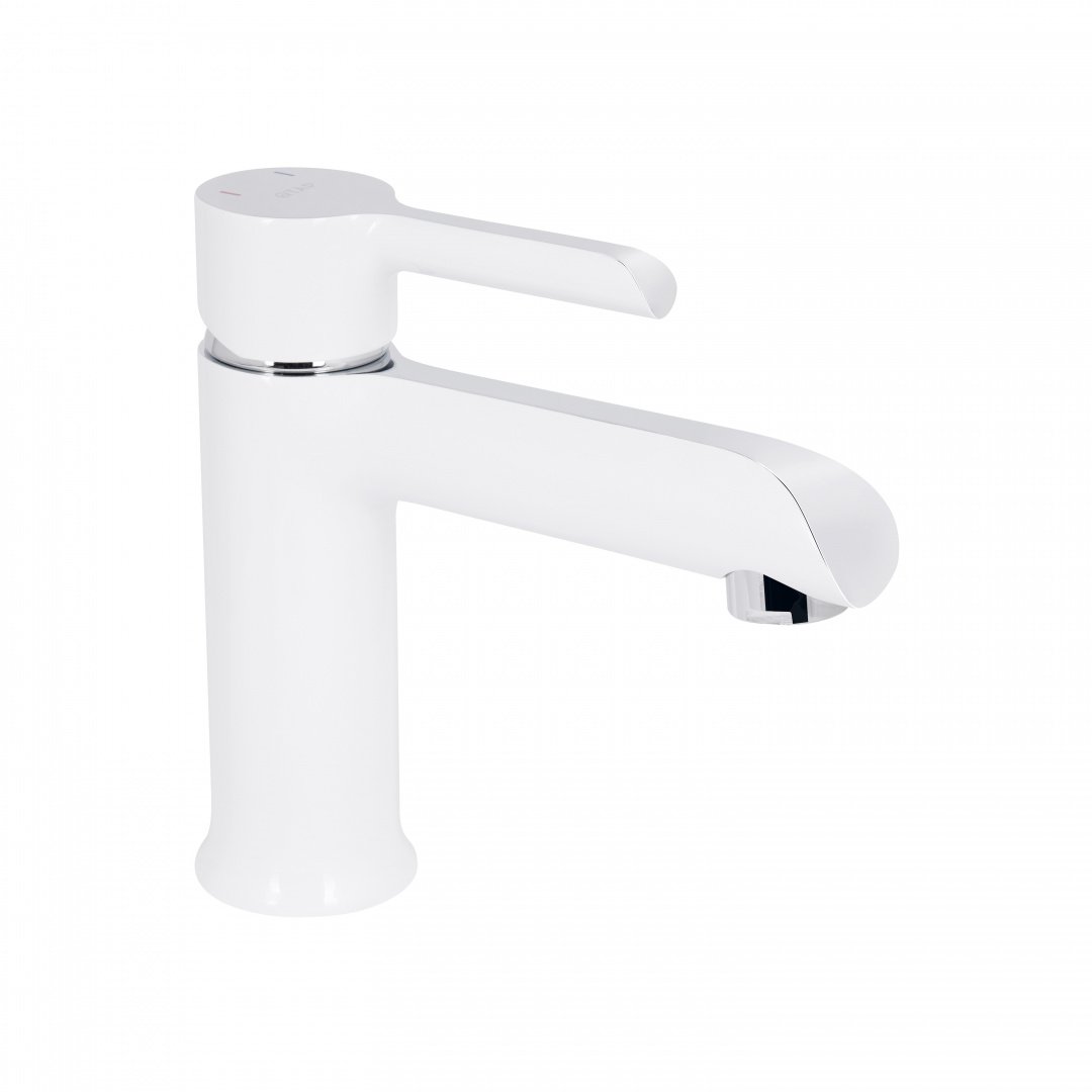Змішувач для раковини Qtap Grand QTGRAWCR001F Chrome/White