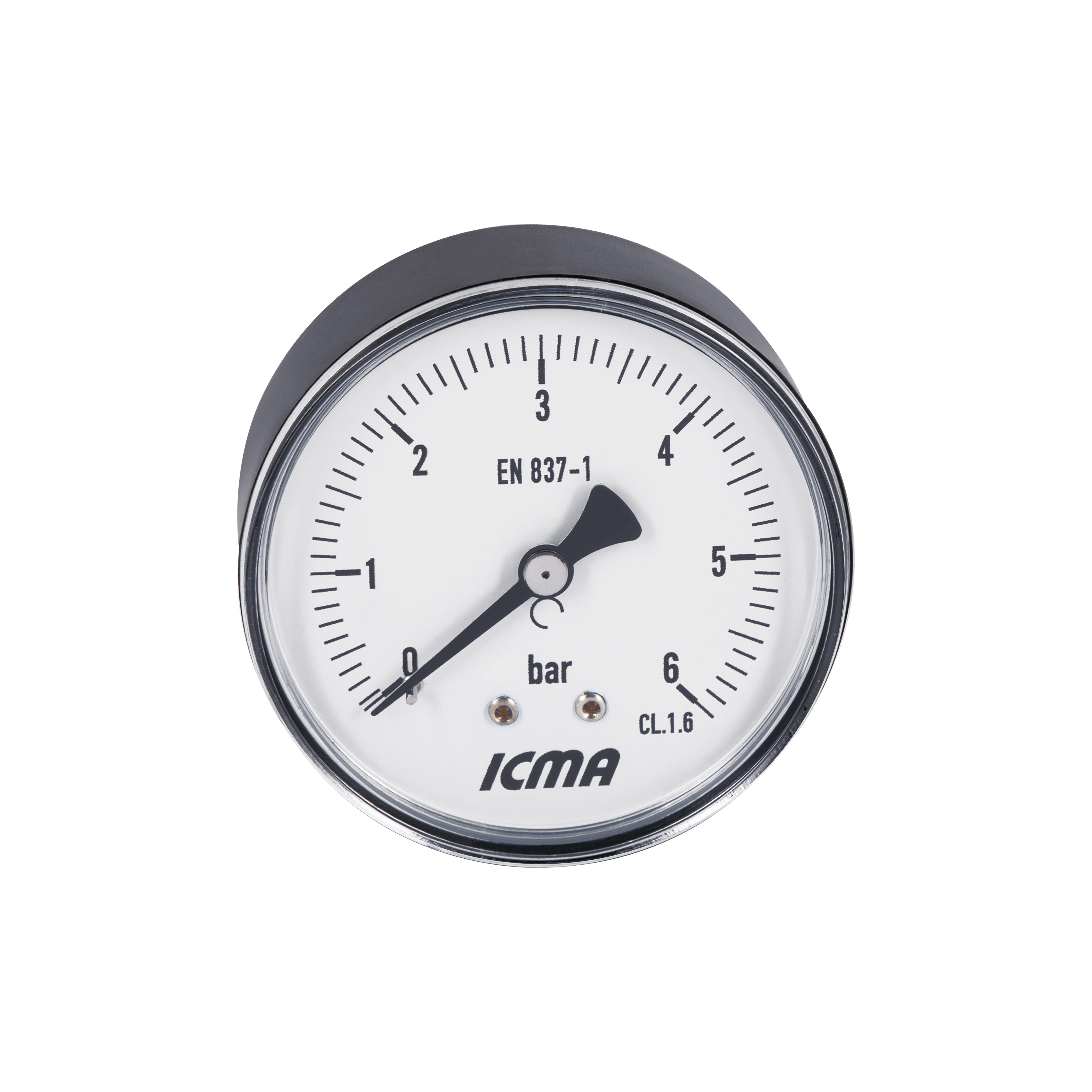 Манометр Icma 1/4" 0-6 бар, заднє підключення №243