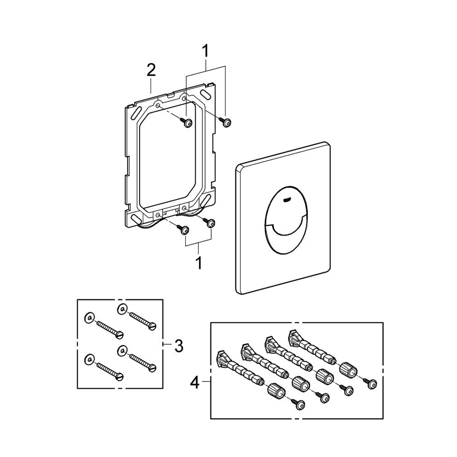 Панель змиву для унітаза Grohe Skate Air 38505P00