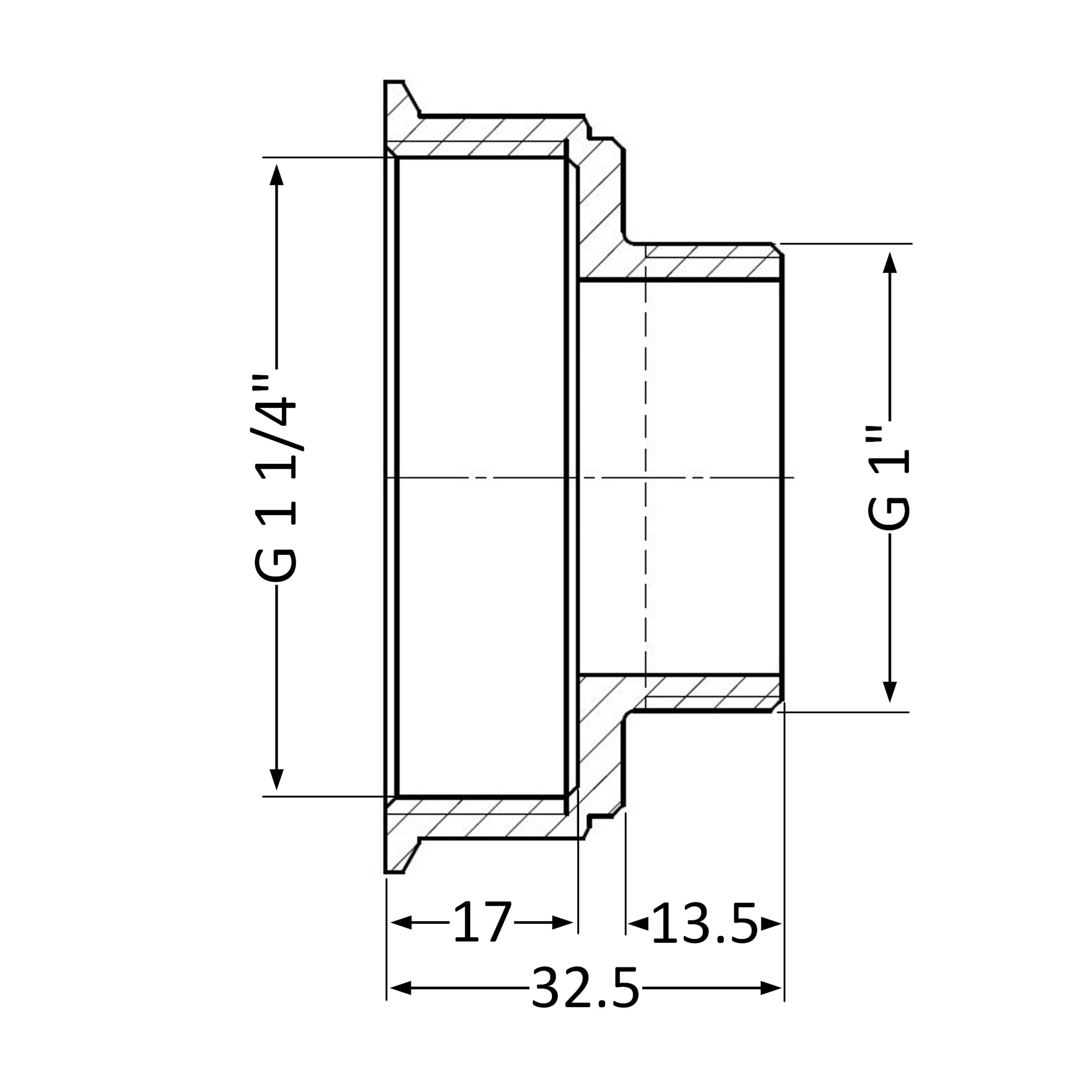 Перехідник Thermo Alliance Standart 1 1/4"х1" ВЗ SD4093225