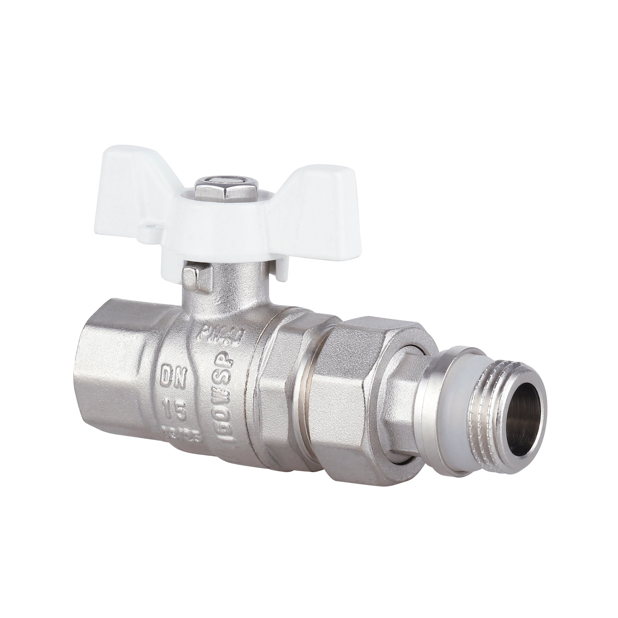 Кран кульовий "Американка" Thermo Alliance Forte 1/2" з антипротіканням прямий SF222W15