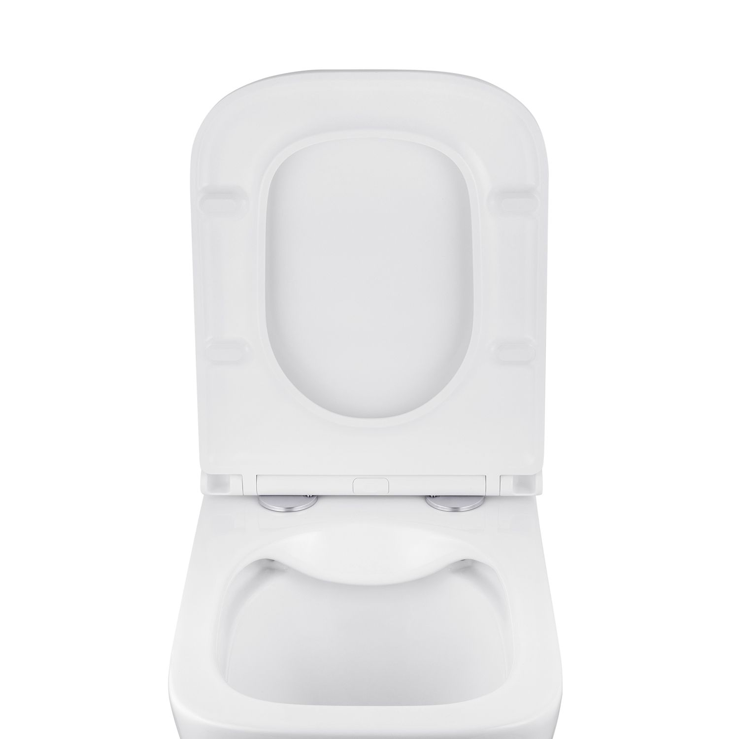 Унітаз підвісний Kroner Eifel WHI493436 RIMLESS безобідковий з сидінням Slim Duroplast / Soft-close / Quick relase