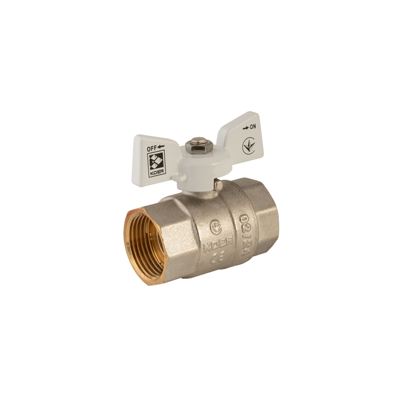 Кран кульовий Koer 1" ГГМ (KR.217.W) білий (KR0180)
