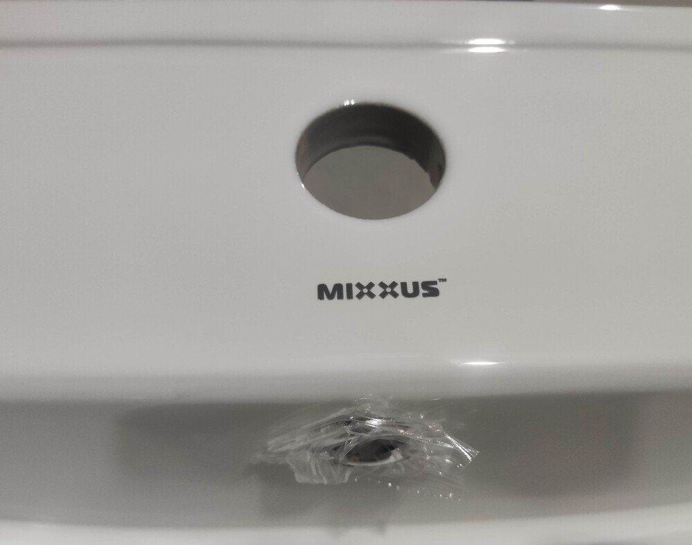 Раковина меблева MIXXUS PREMIUM CUBIC-1502 710х460х170mm (отвір під змішувач, перелив) (MP6496)