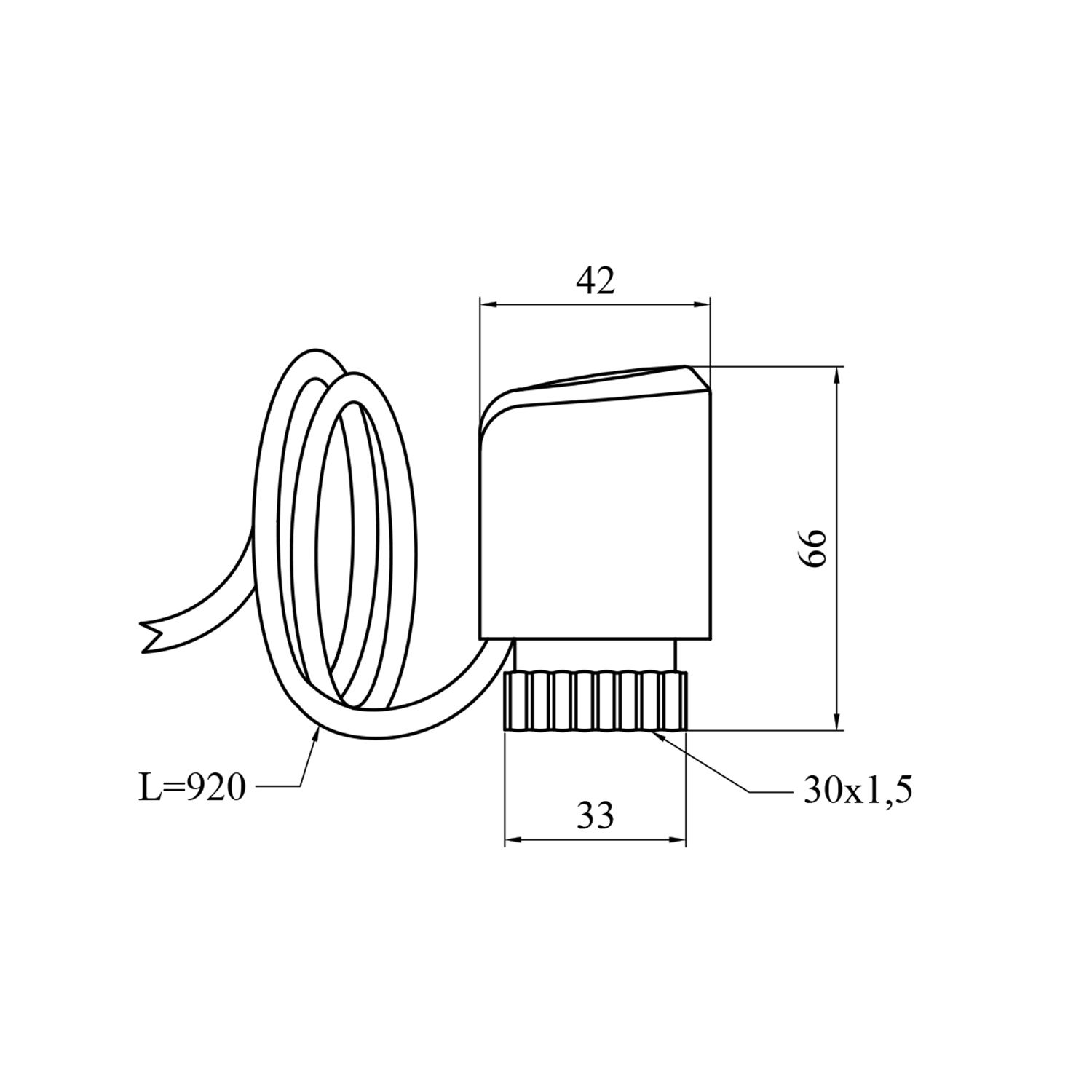 Термоголовка Karro KR-1038