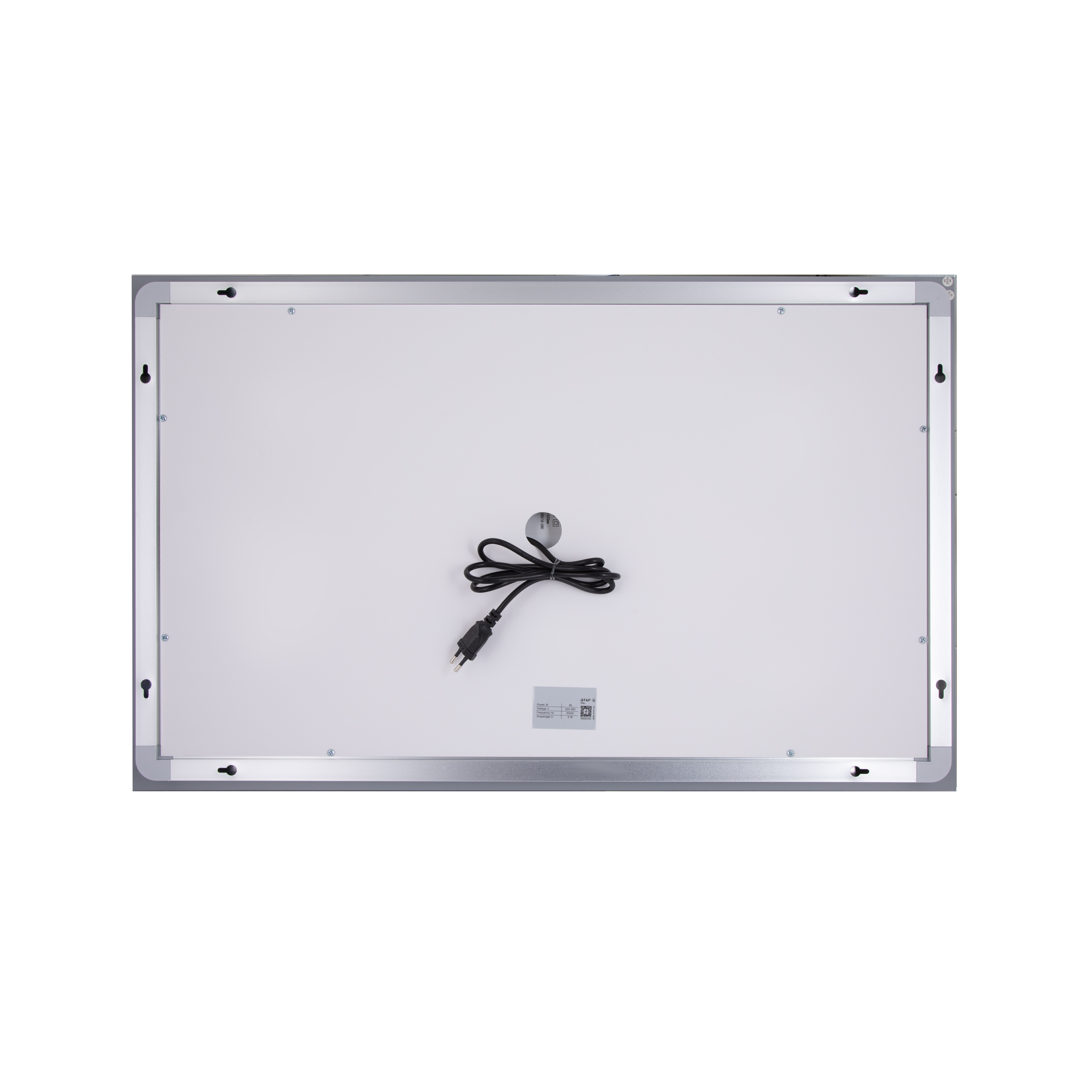 Дзеркало Qtap Cardinal (CA2) 800х600 з LED-підсвічуванням Touch, з антизапотіванням, з димером, рег. темп. кольору (3000-6500K) QT0478C806048457