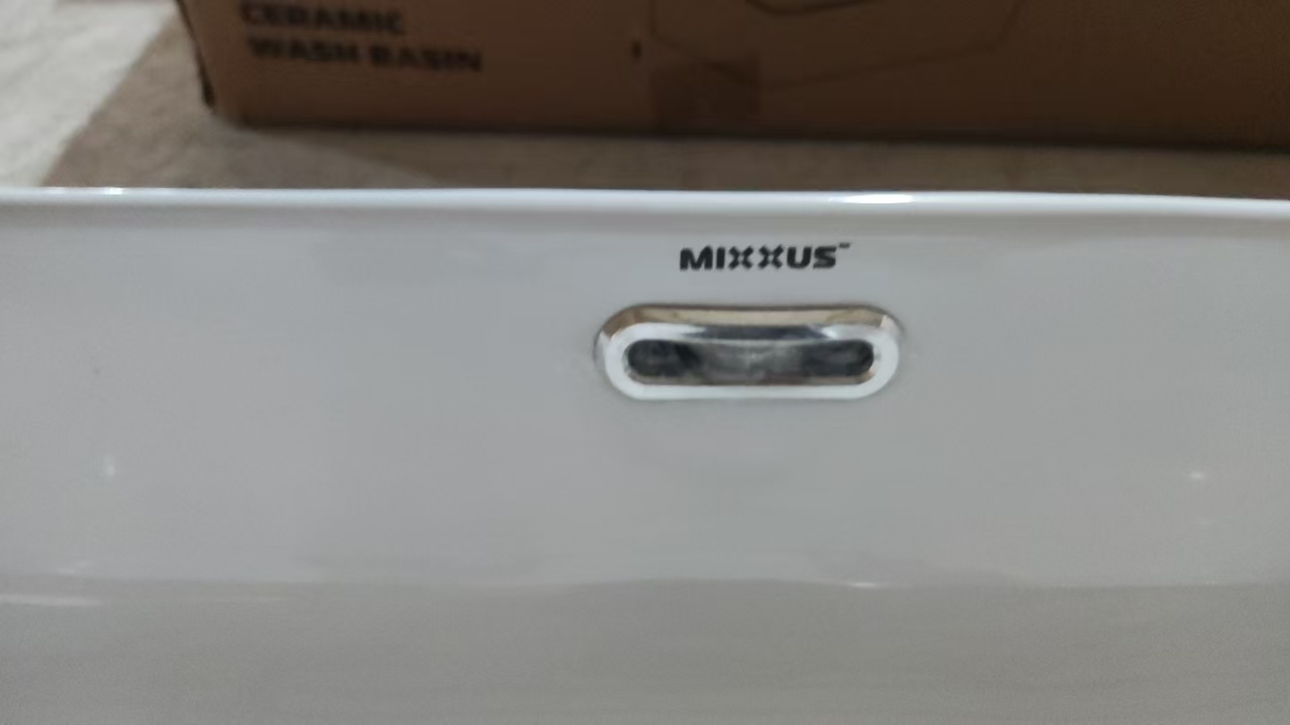 Раковина накладна MIXXUS PREMIUM QUADRO-0209 600х370х140mm (перелив) (MP6522)