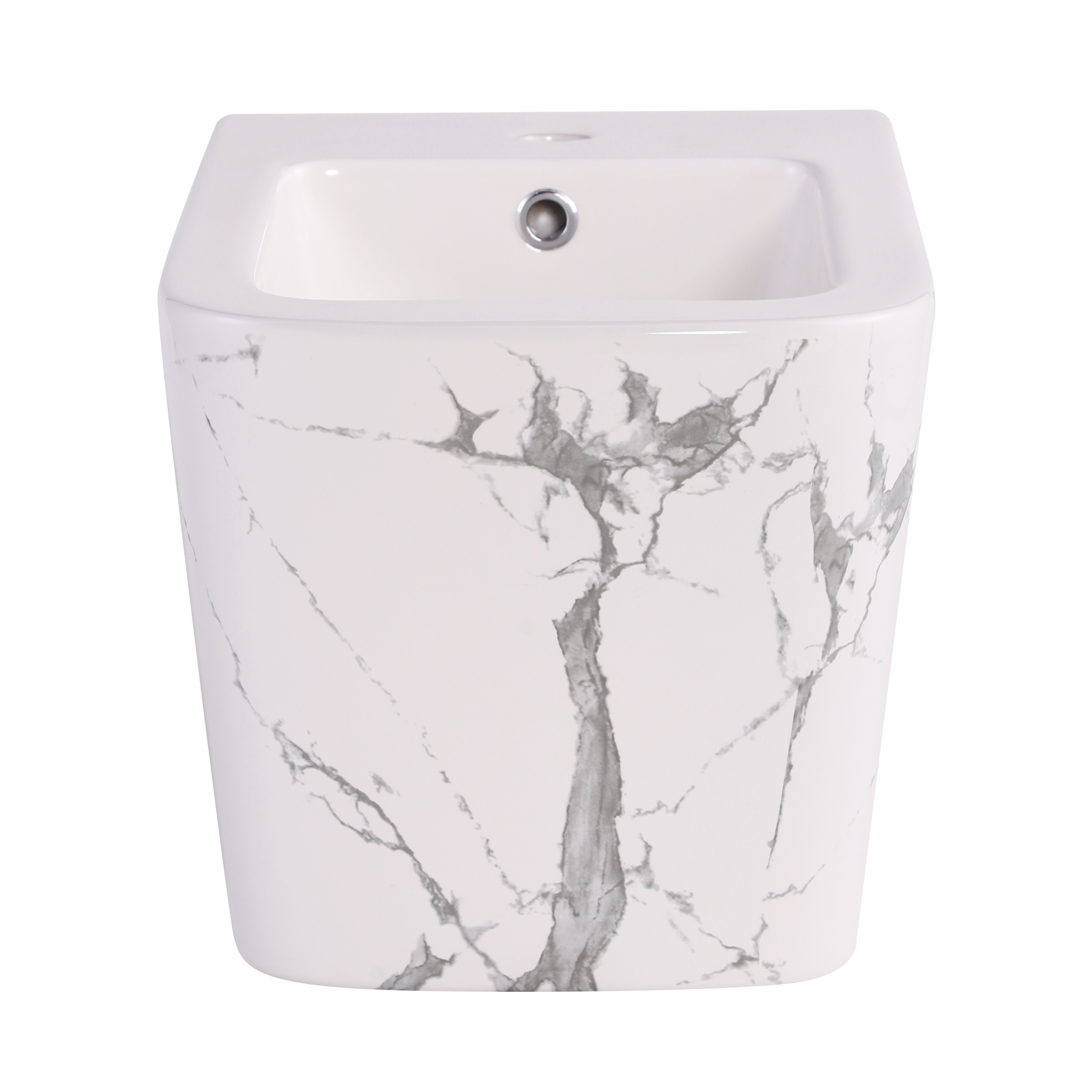 Біде підвісне Qtap Tern 520x350x330 мм, Marble QT17551303GMR