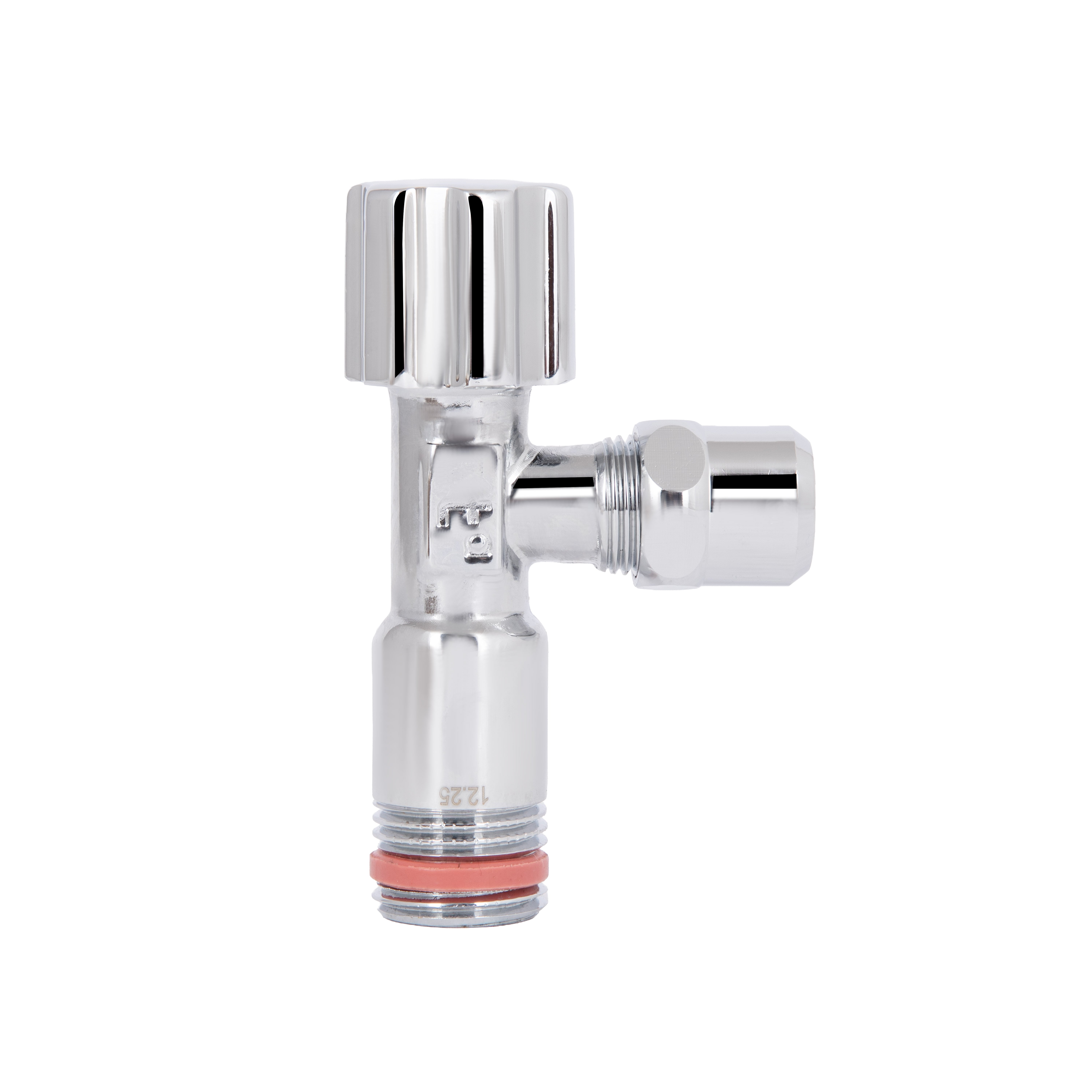 Кран кутовий Thermo Alliance Forte 1/2"Зх3/8"З з перехідником M10, хром TAF341W159