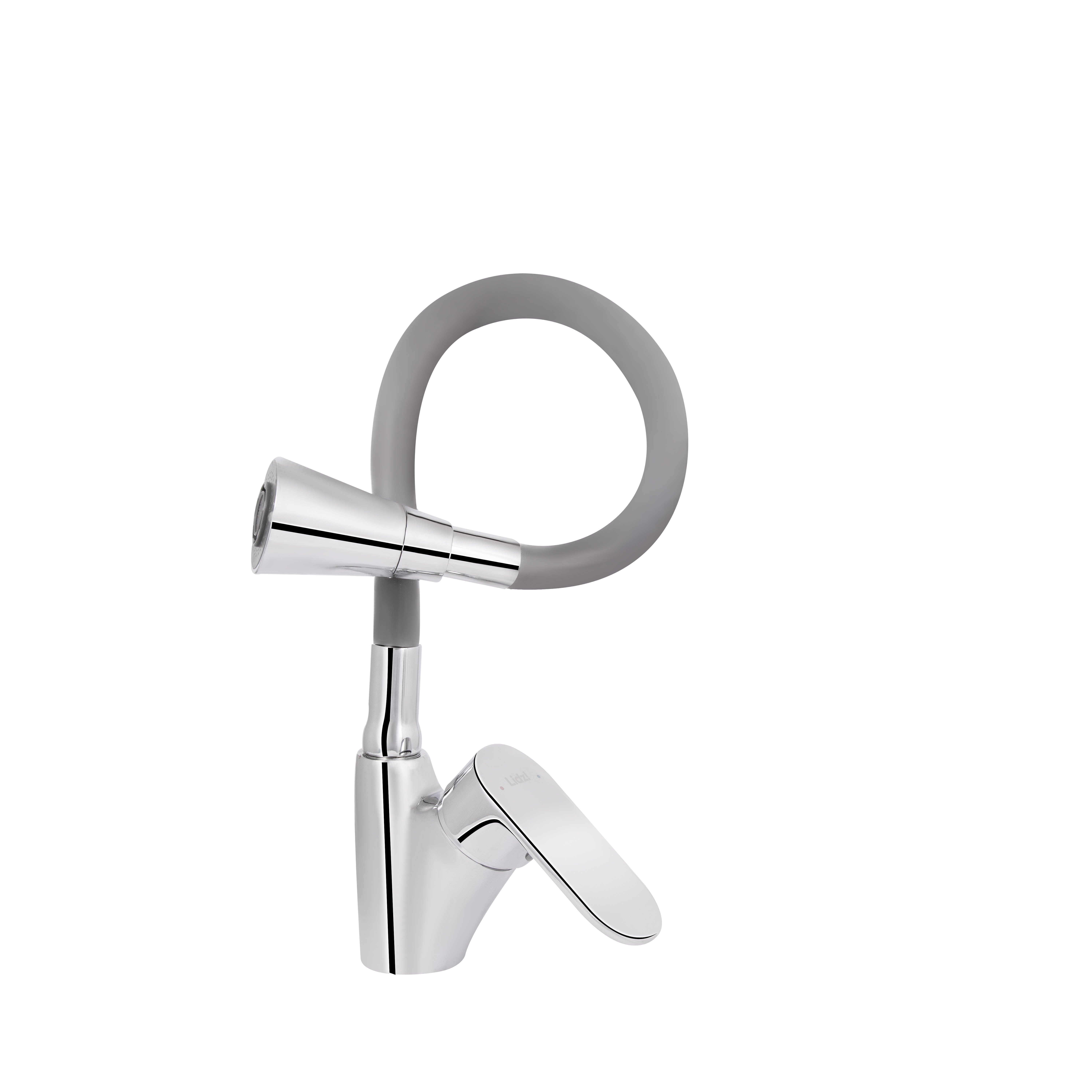 Змішувач для кухні Lidz Tani 007F3 з гнучким виливом (k40) LDTAN007F3GCR31869 Chrome/Grey